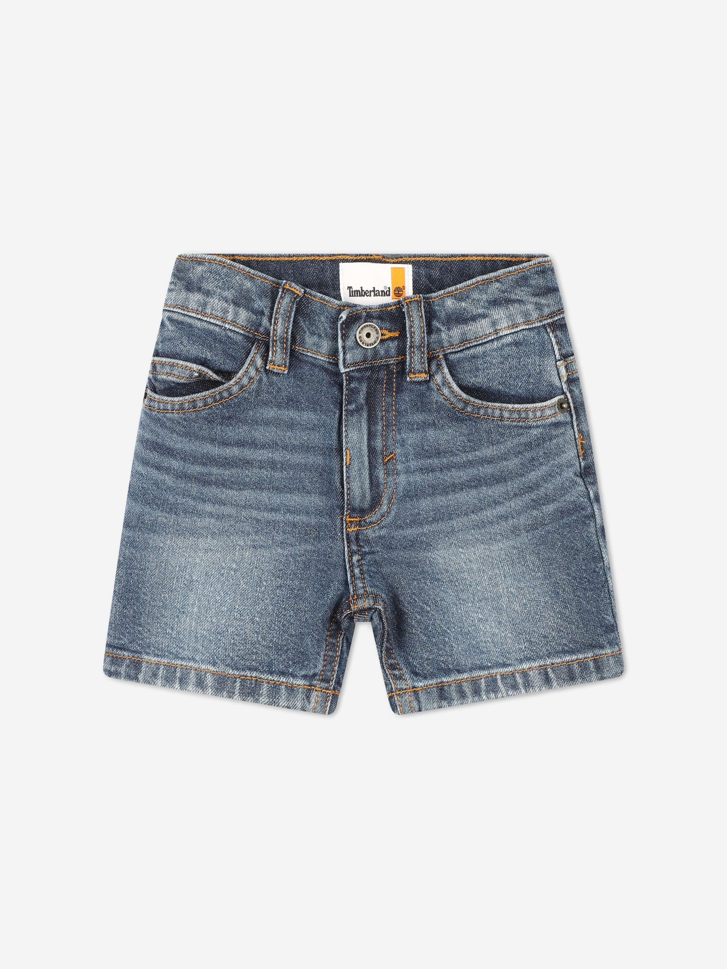 Timberland Baby Boys Denim Bermuda Shorts in Blue