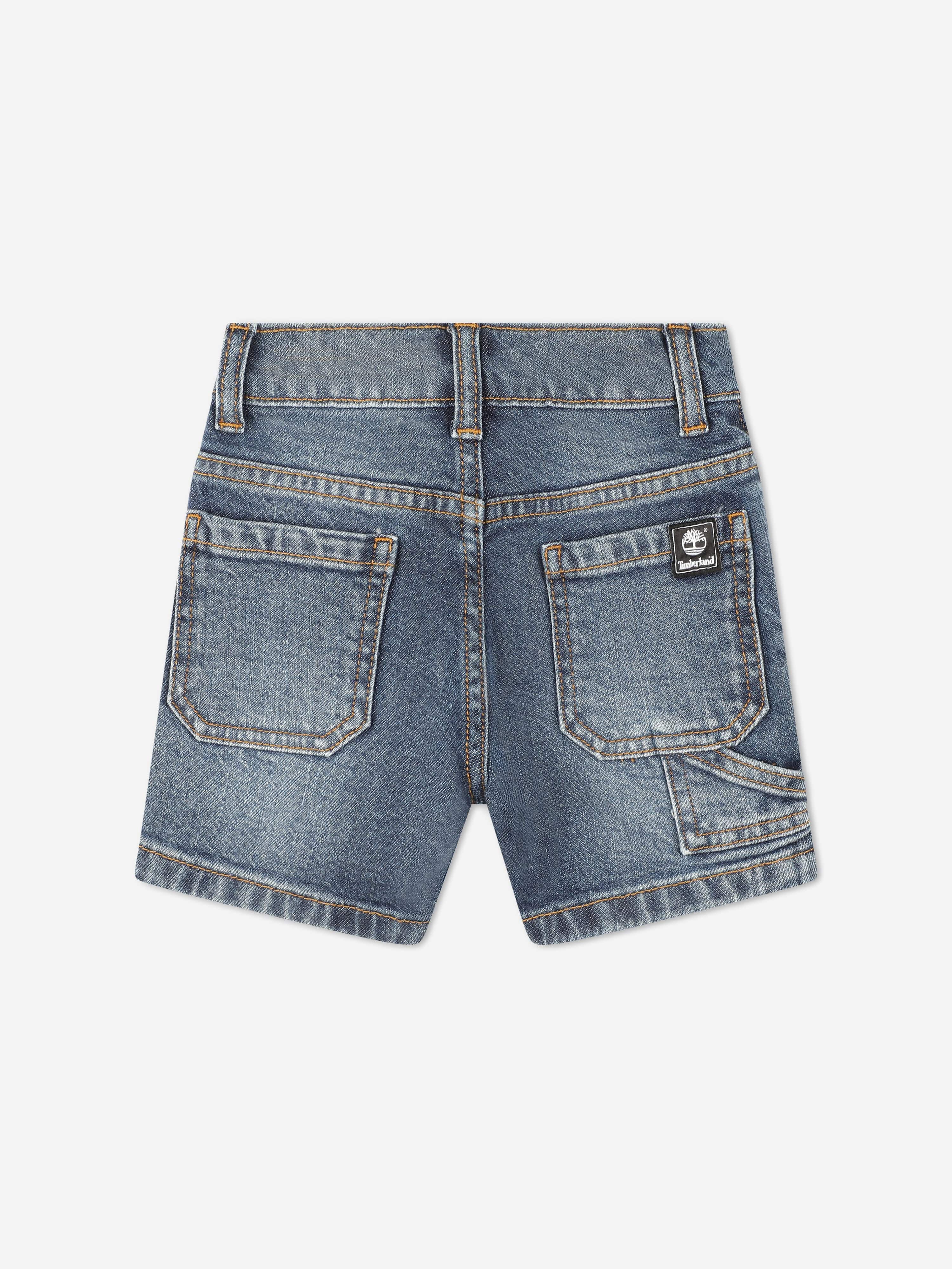 Timberland Baby Boys Denim Bermuda Shorts in Blue