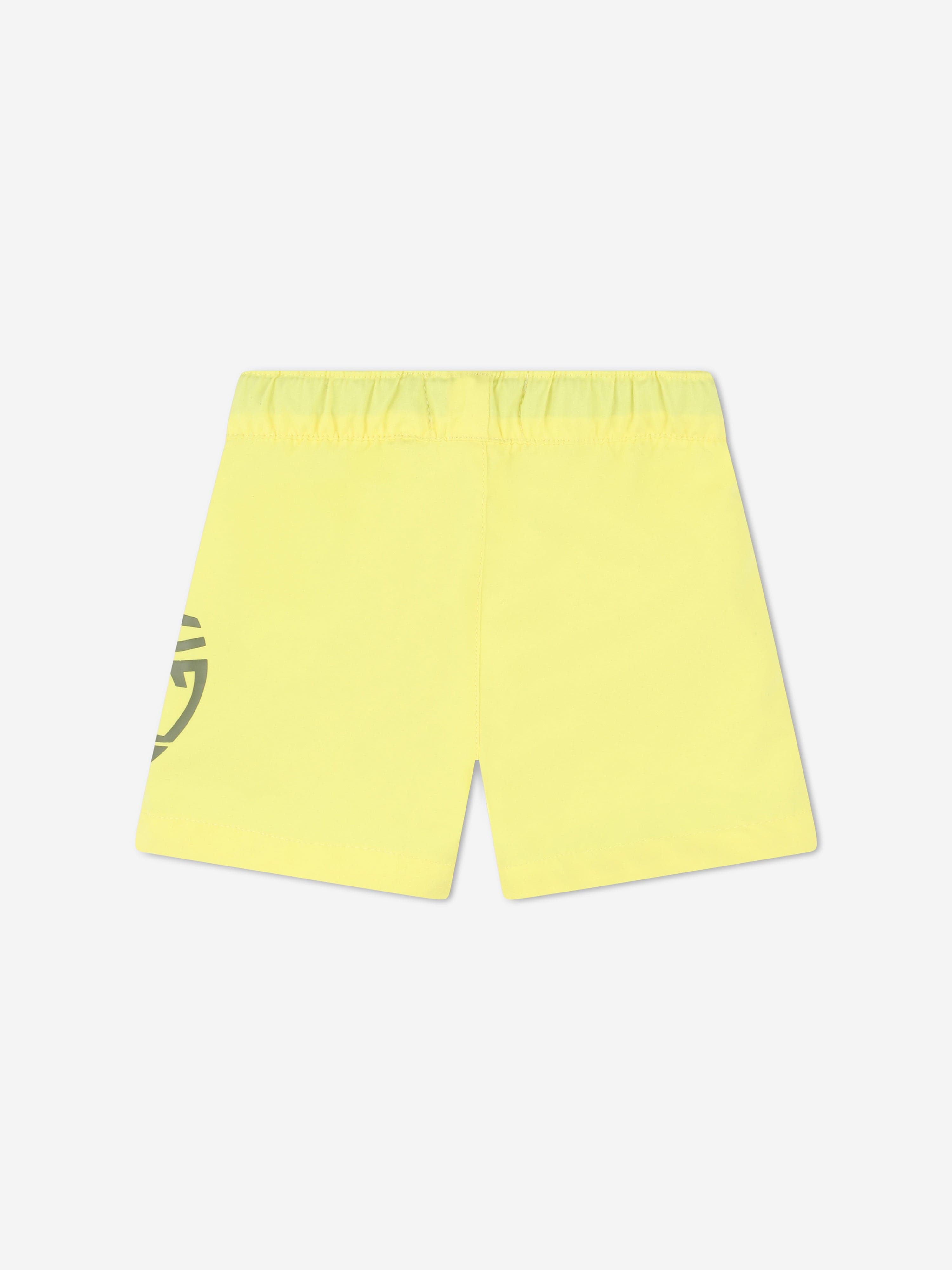 Timberland Baby Boys Logo Print Swim Shorts in Yellow