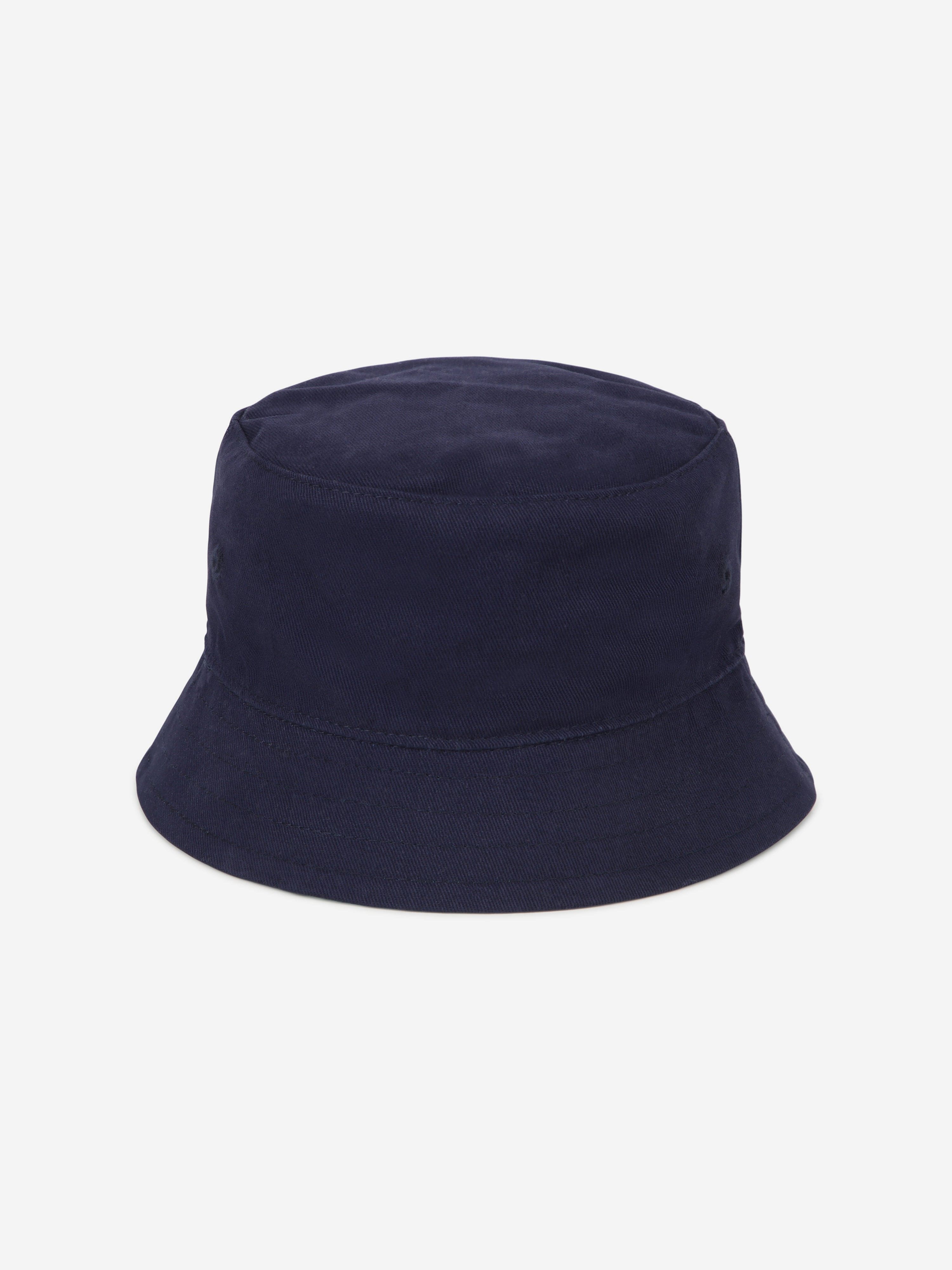 Timberland Baby Boys Reversible Bucket Hat in Navy