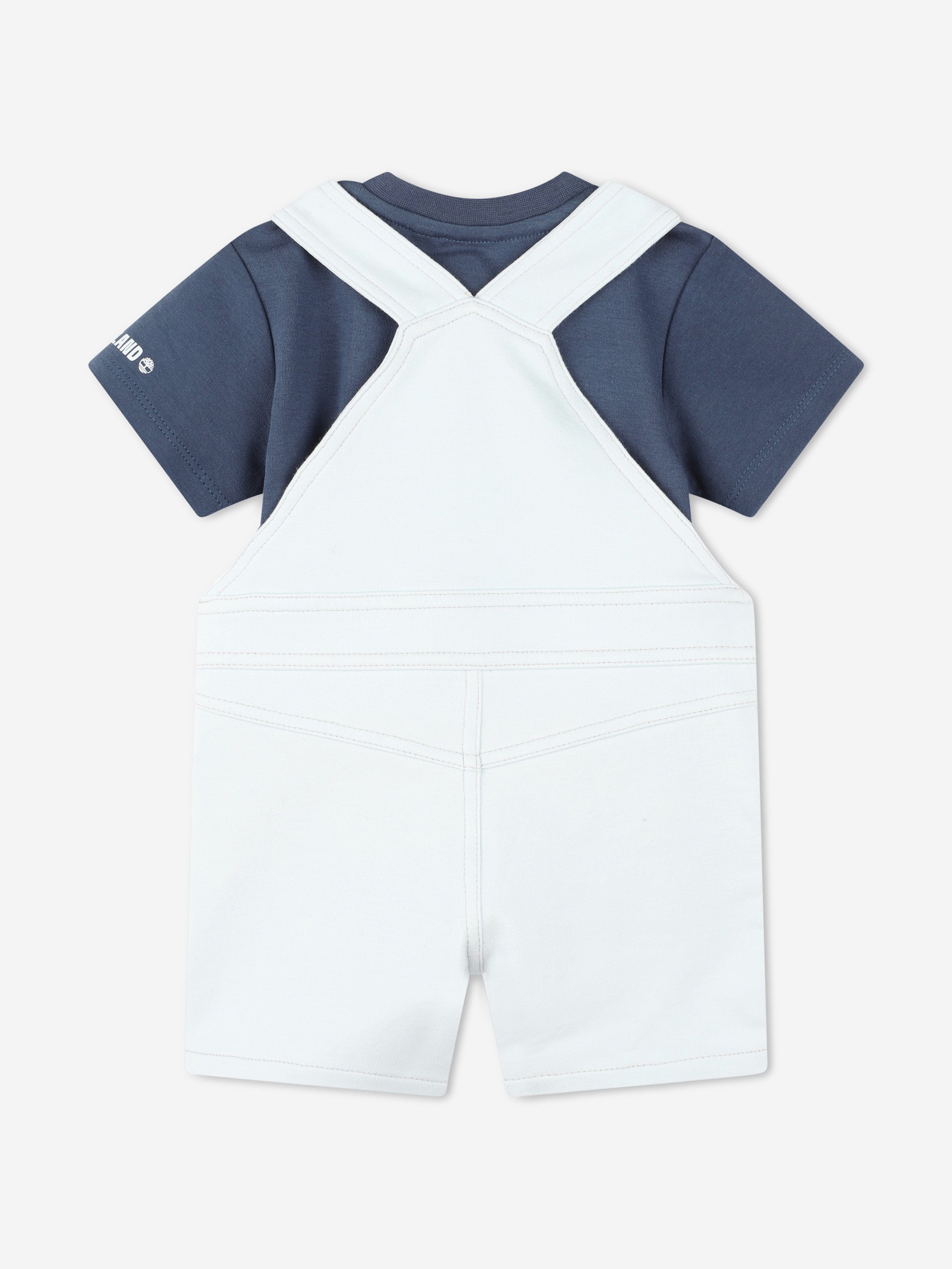 Timberland Baby Boys T-Shirt And Dungaree Set in Blue