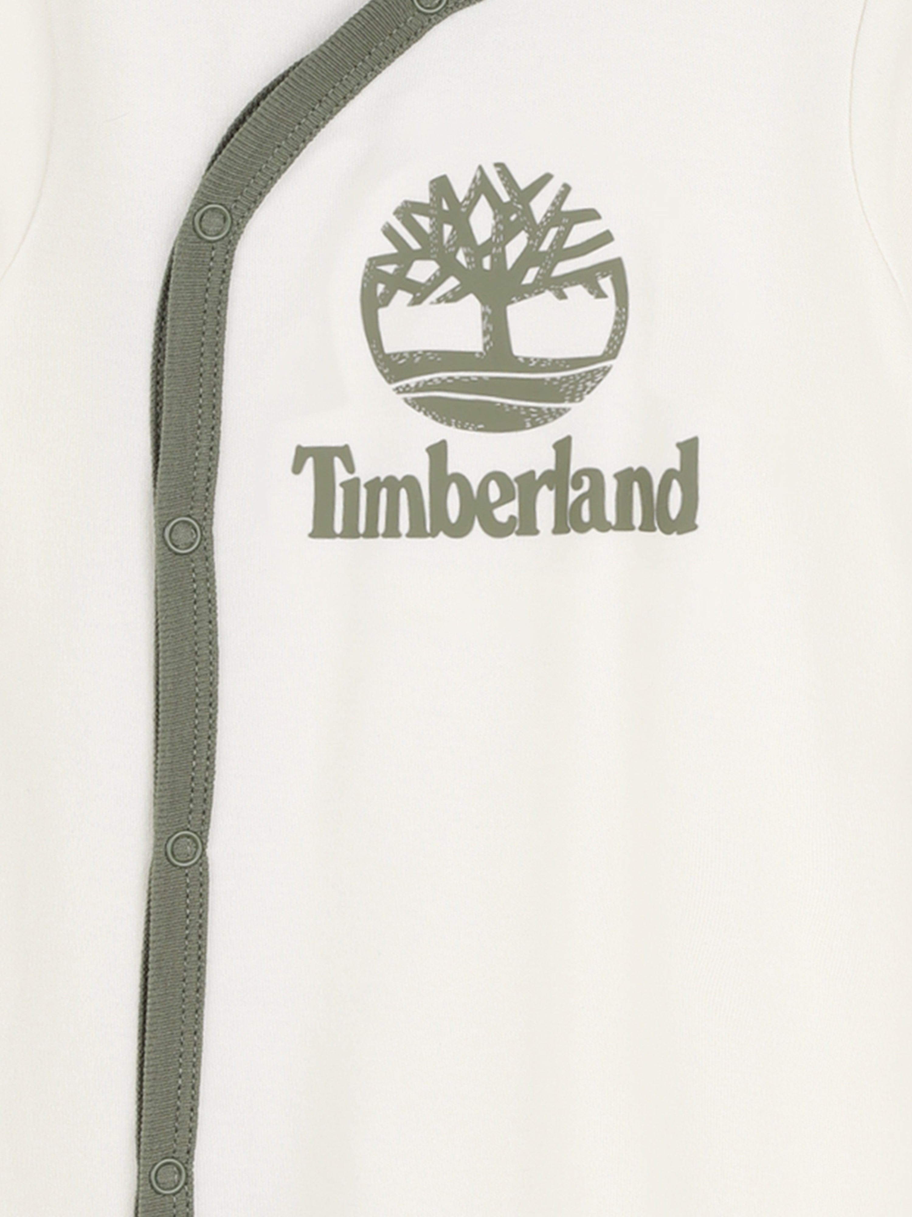 Timberland Baby Boys Logo Babygrow With A Gift Box in Ivory