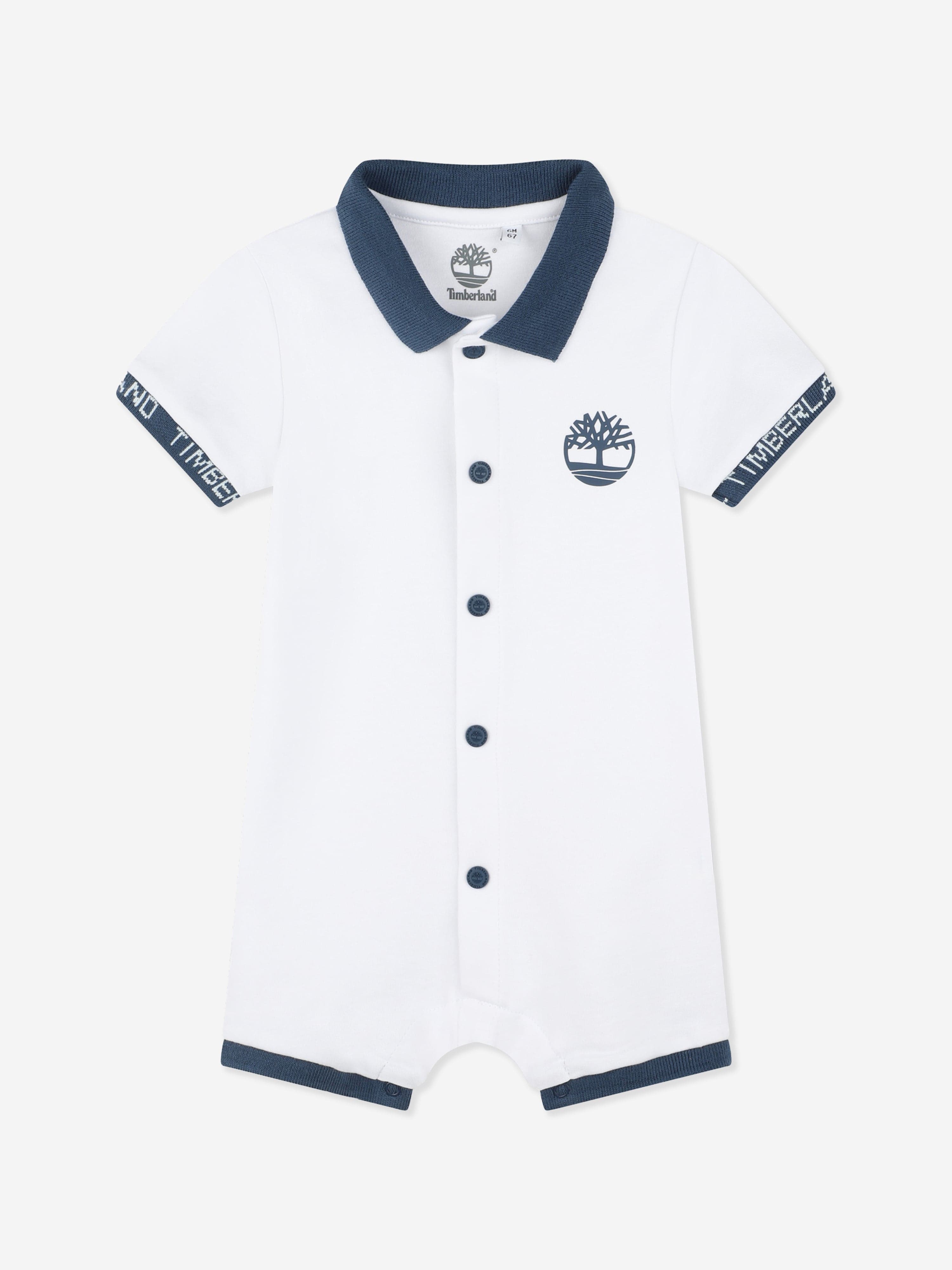 Timberland Baby Boys Romper Gift Set in White