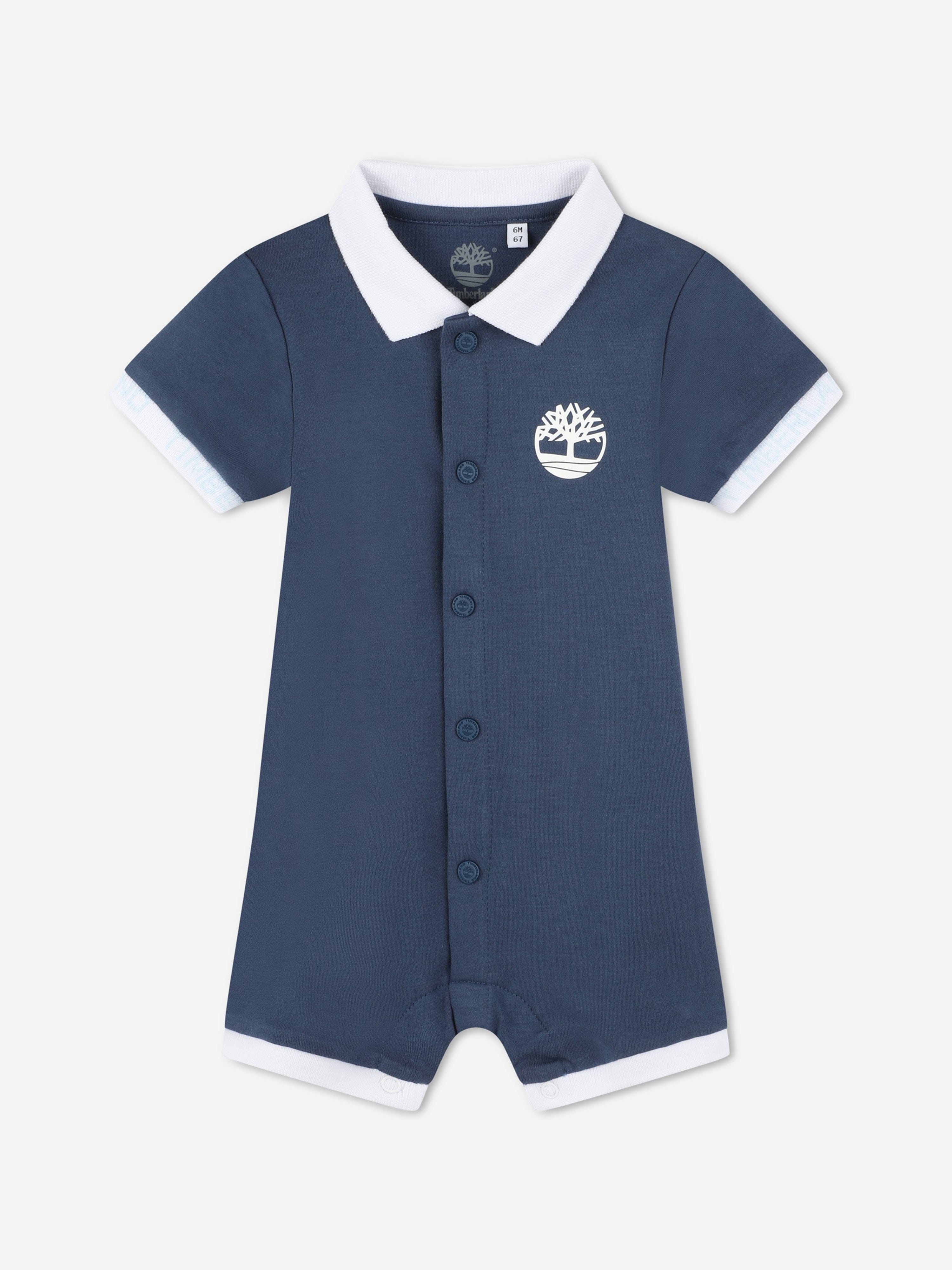 Timberland Baby Boys Romper Gift Set in Blue