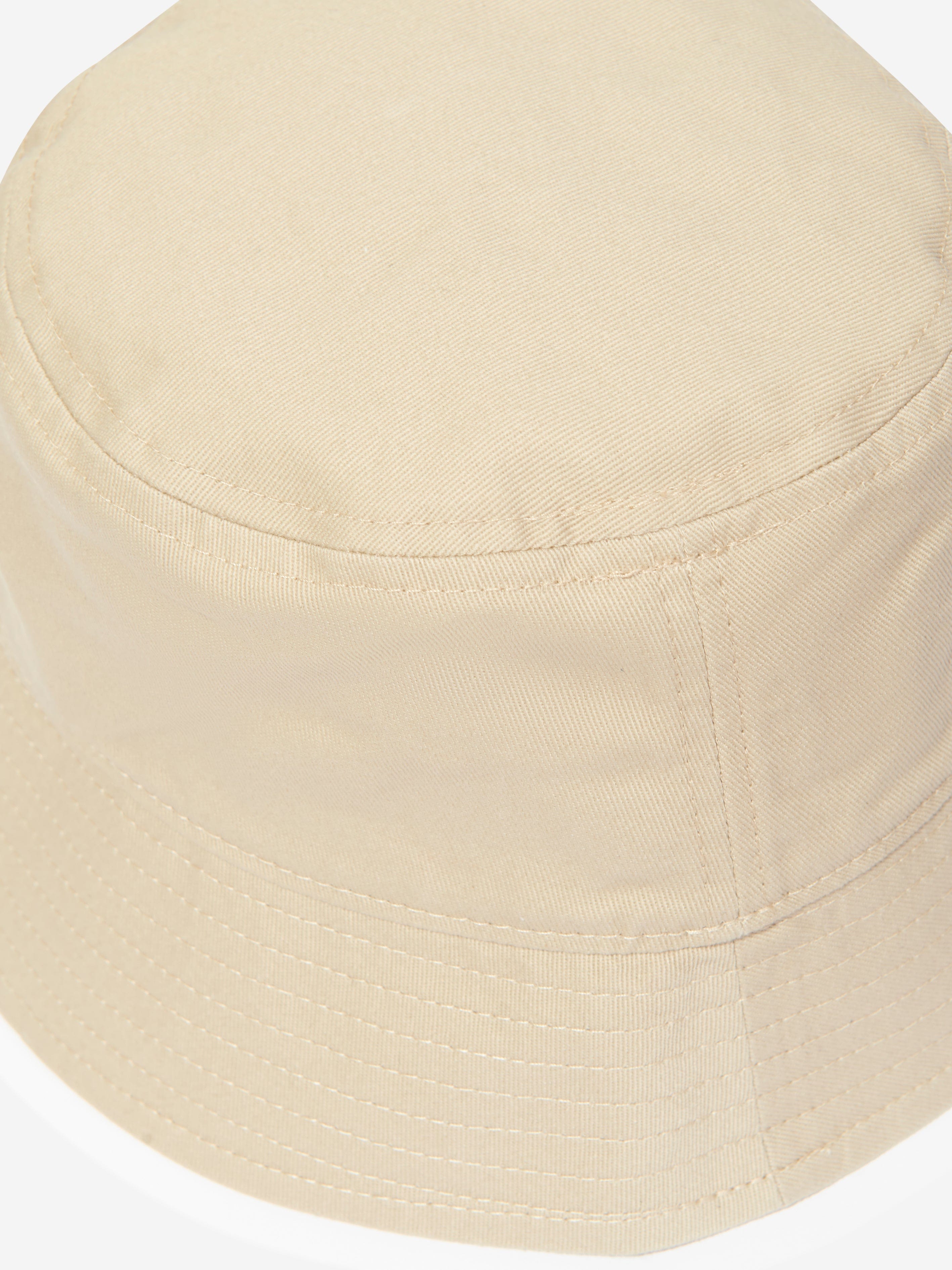 Timberland Boys Logo Bucket Hat in Beige