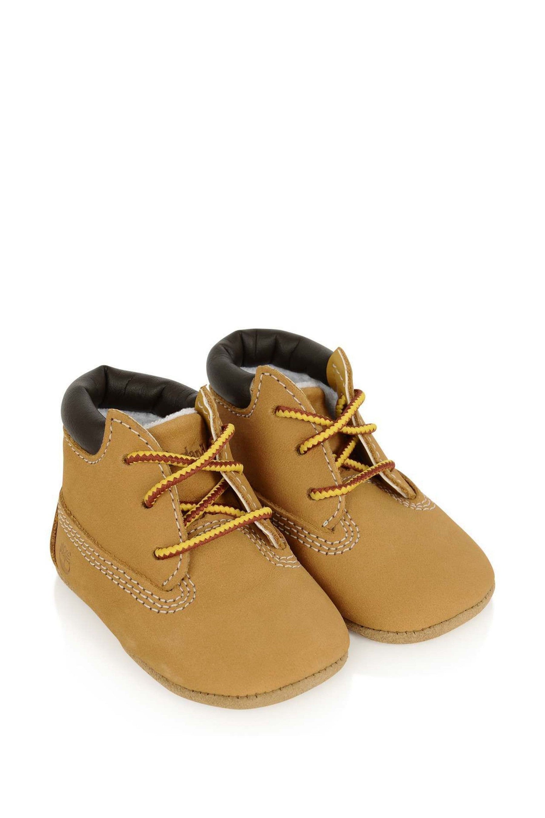 Timberland Baby Nubuck Crib Booties And Hat Set