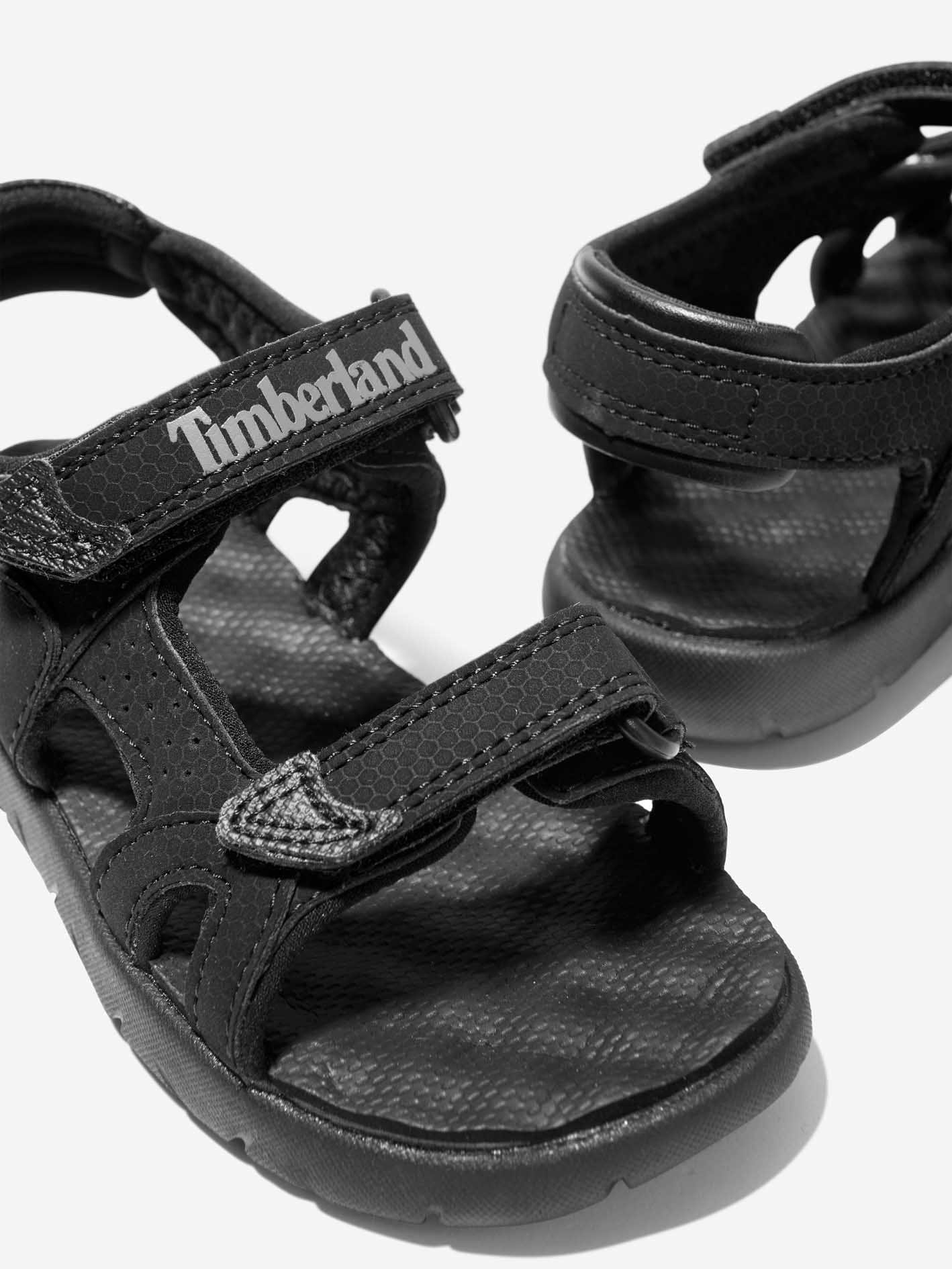 Timberland Boys Faux Leather Perkins Row Strap Sandals