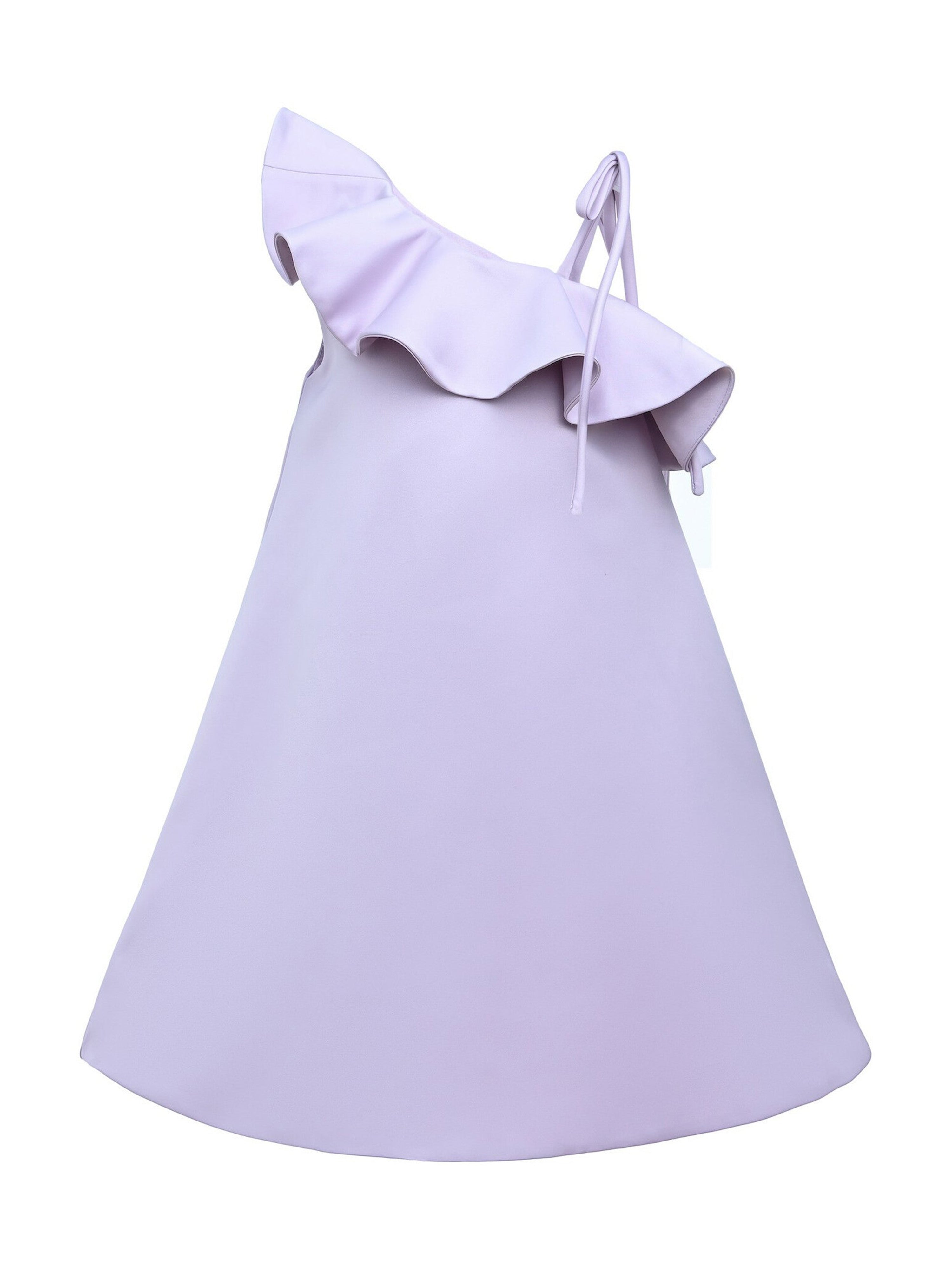Purple Petulla Off Shoulder Ruffle Dress