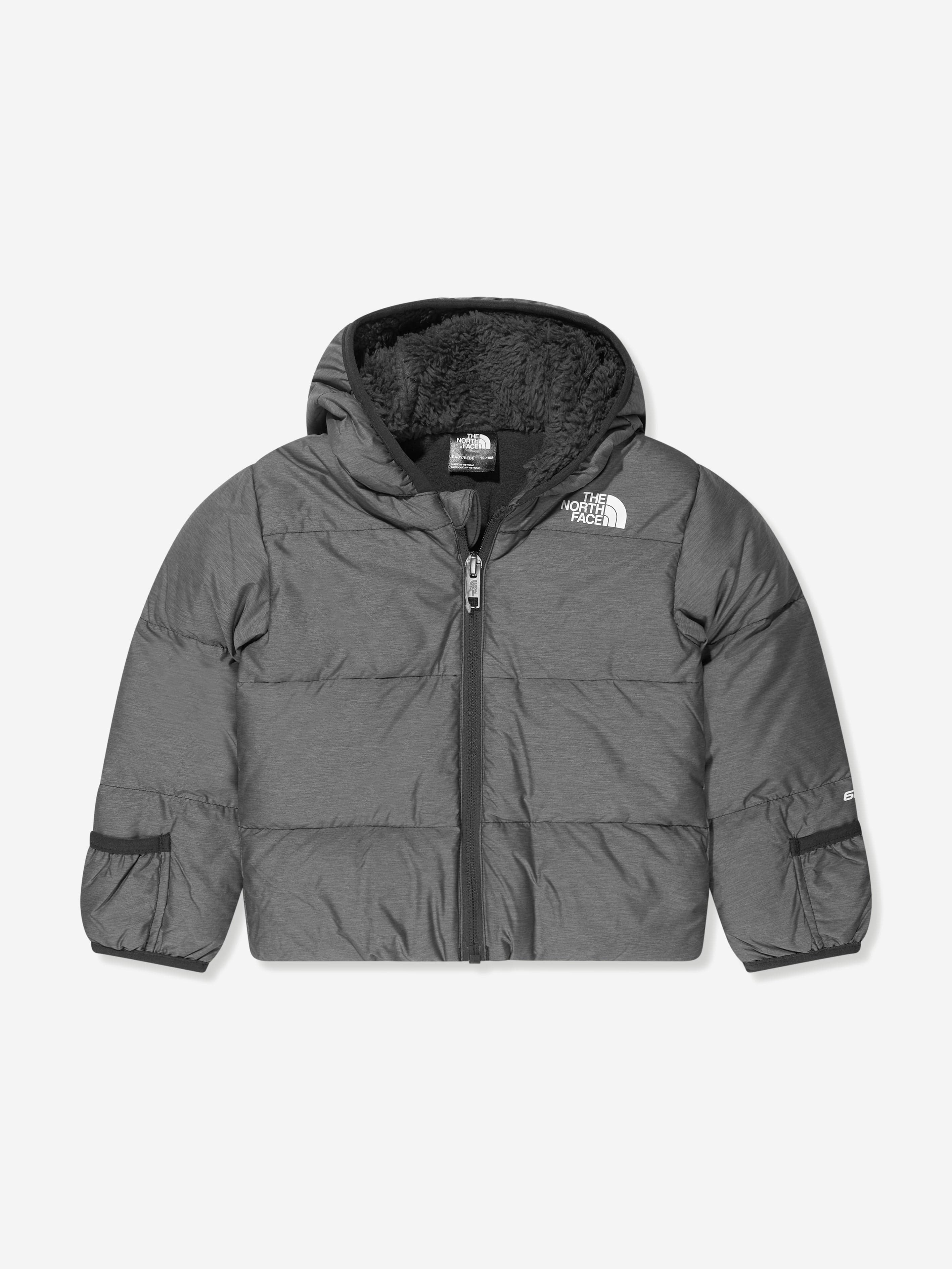 The North Face Baby Boys North Down Hooded Jacket in Grey