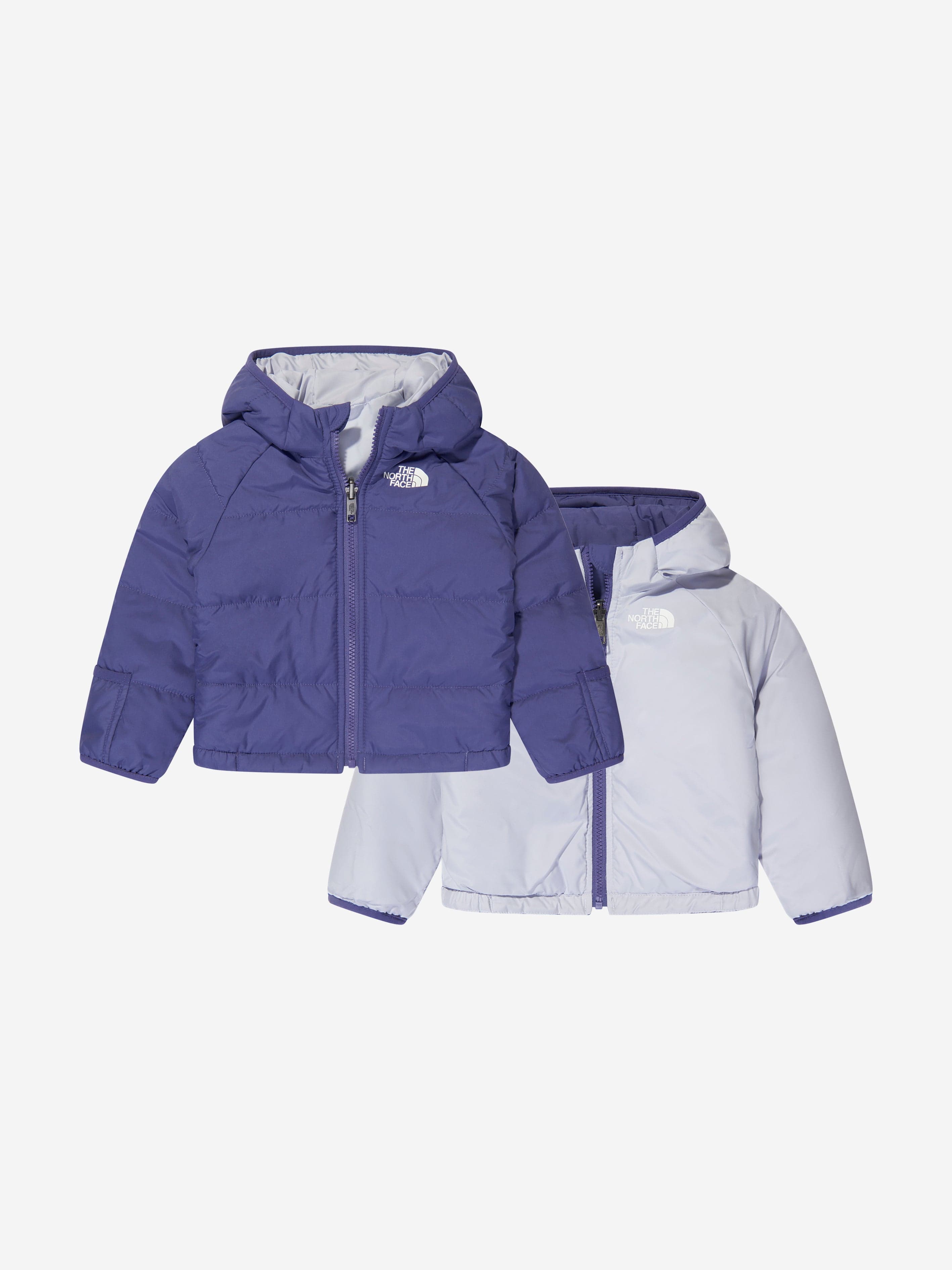 The North Face Baby Reversible Perrito Hooded Jacket in Blue