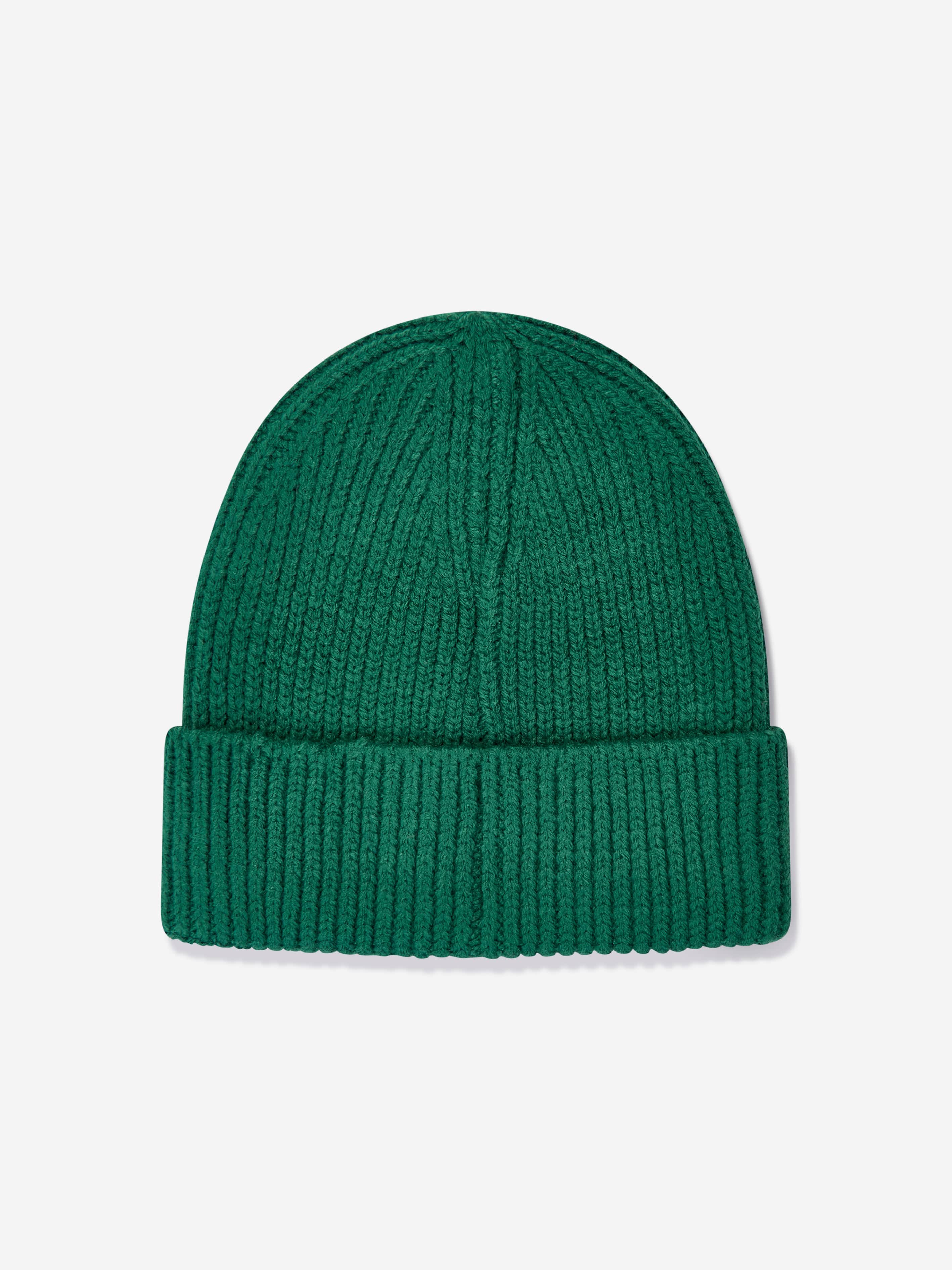 The North Face Kids TNF Box Logo Cuffed Beanie in Green