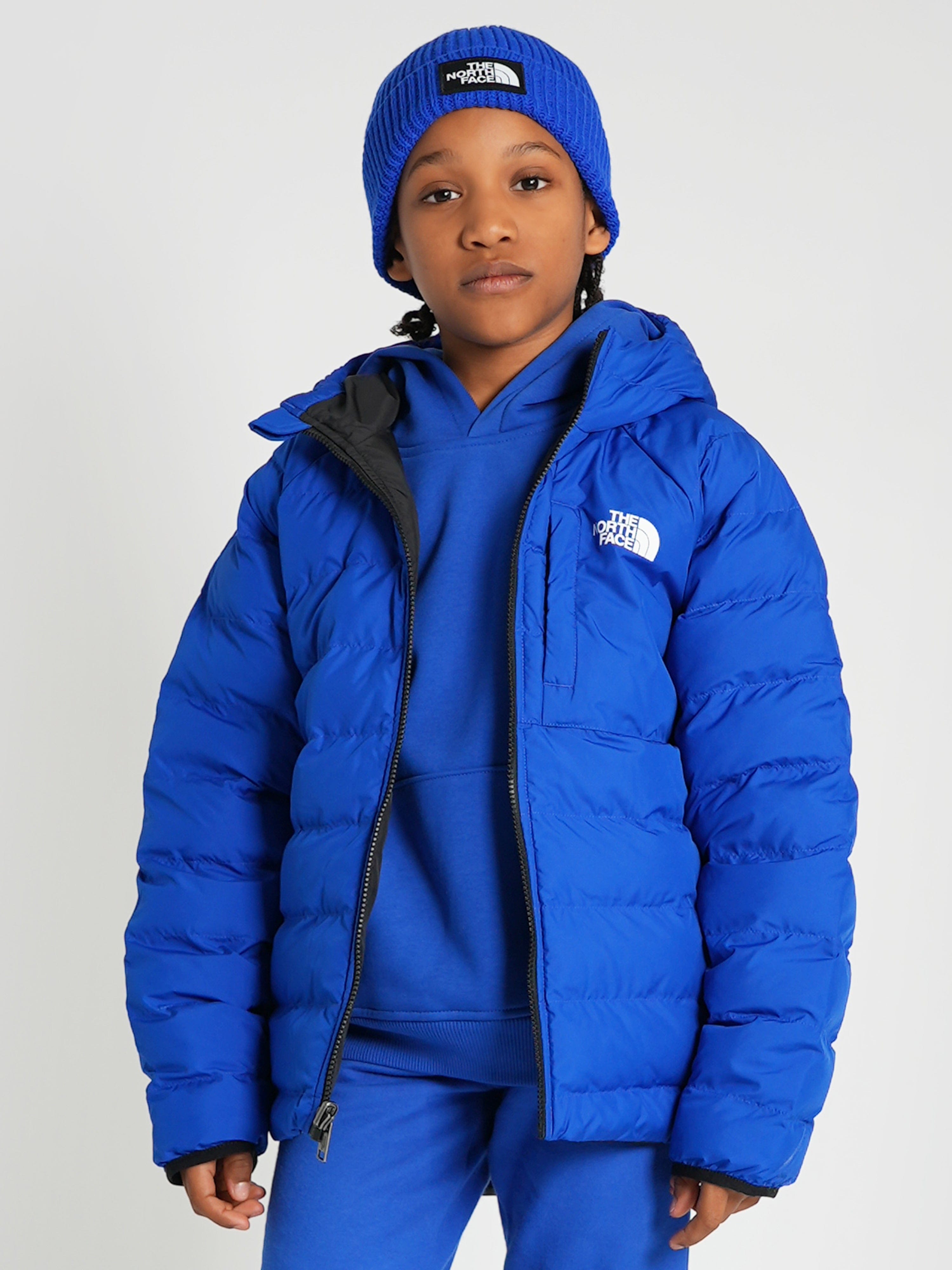 The North Face Boys Reversible Perrito Hooded Jacket in Blue