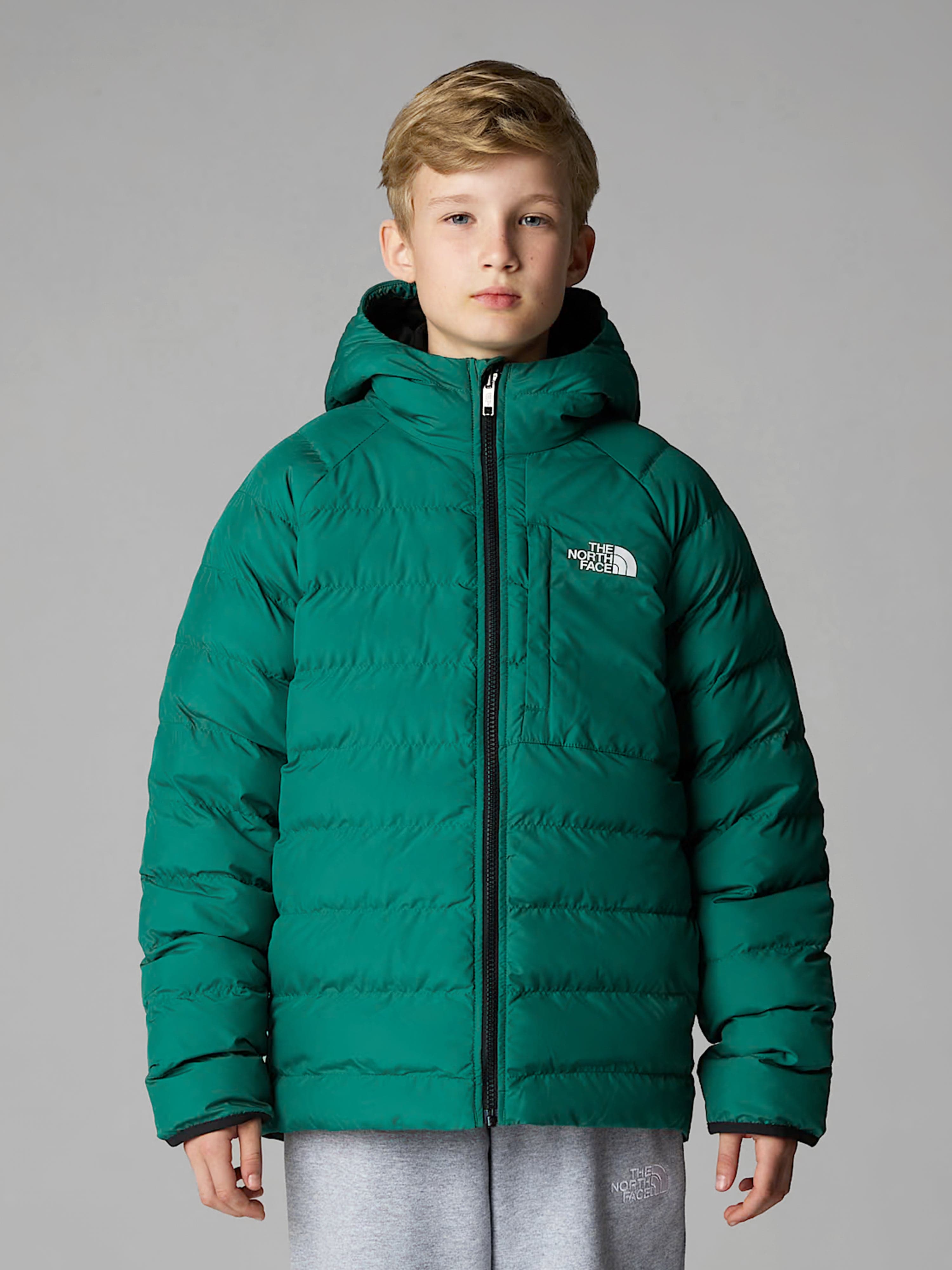 Boys Reversible Perrito Hooded Jacket in Green