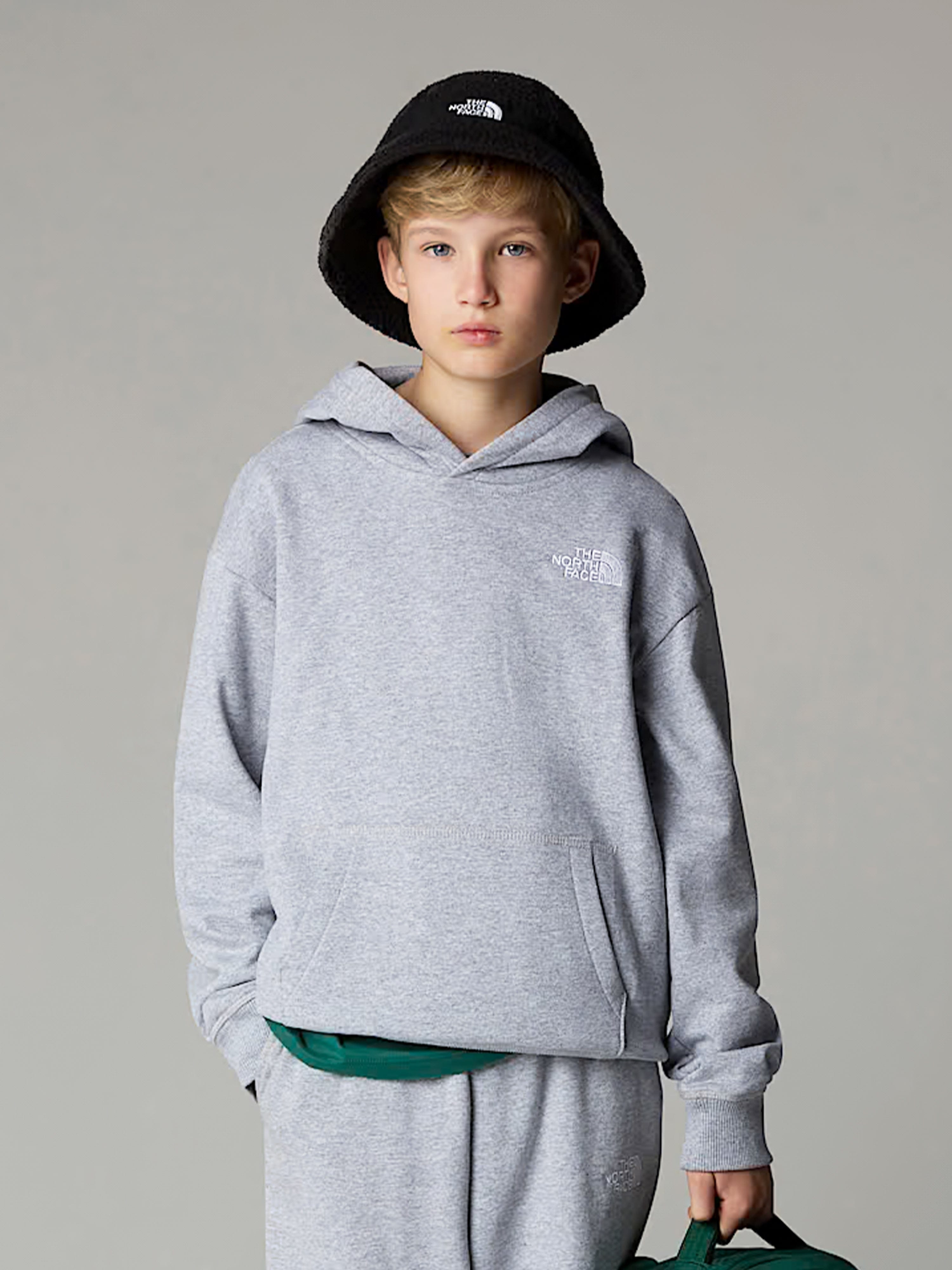 The North Face Kids Essential Oversized Hoodie in Grey