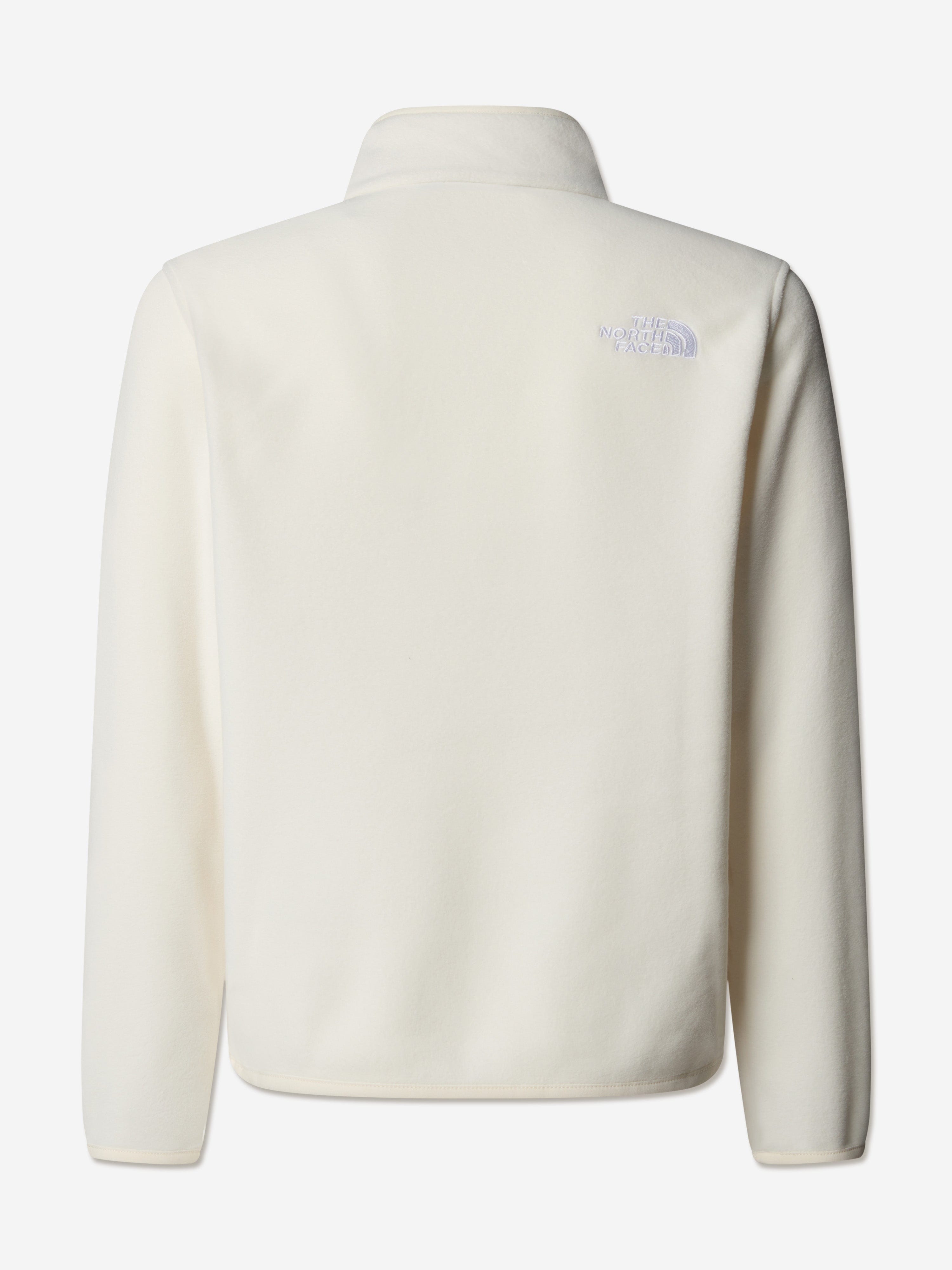 The North Face Kids Glacier 1/4 Zip Pullover in White
