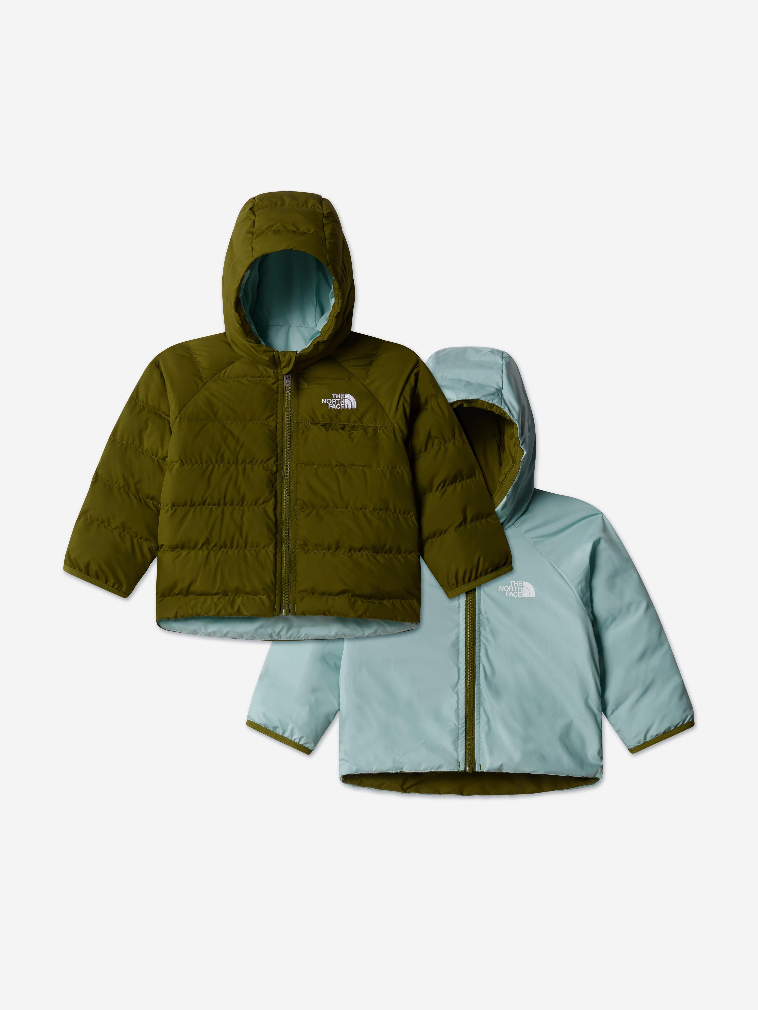 The North Face Baby Boys Reversible Perrito Hooded Jacket in Green