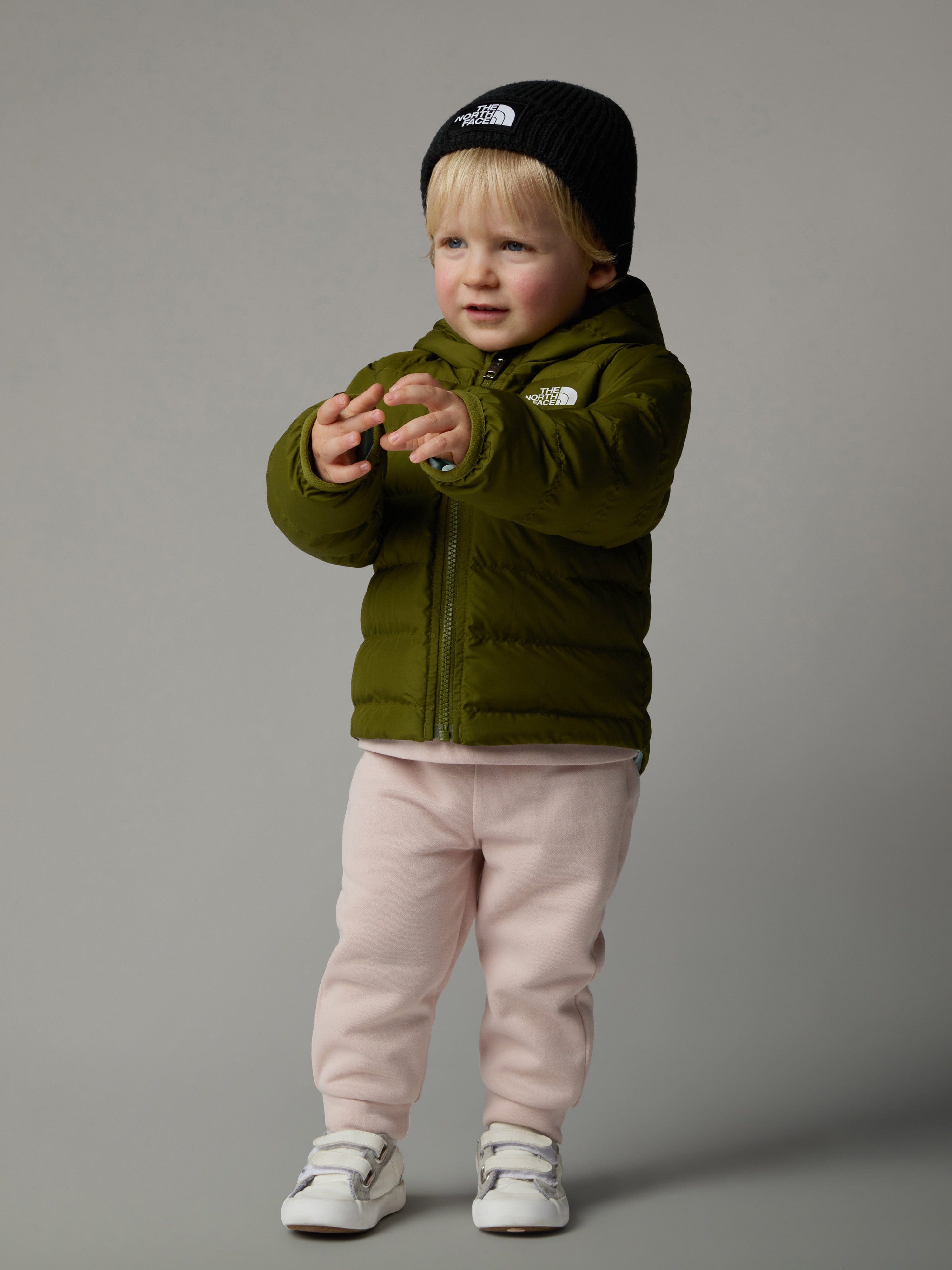 The North Face Baby Boys Reversible Perrito Hooded Jacket in Green