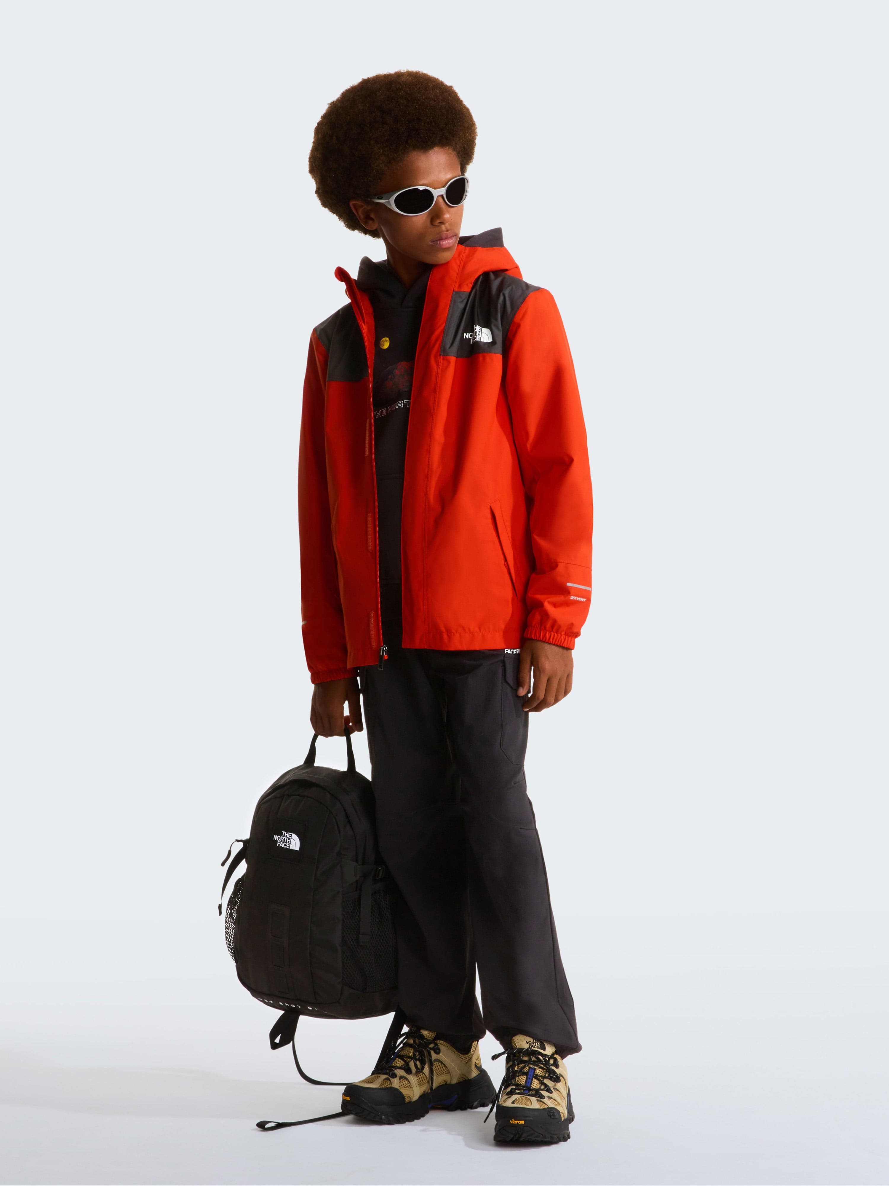 The North Face Boys Antora Rain Jacket in Red