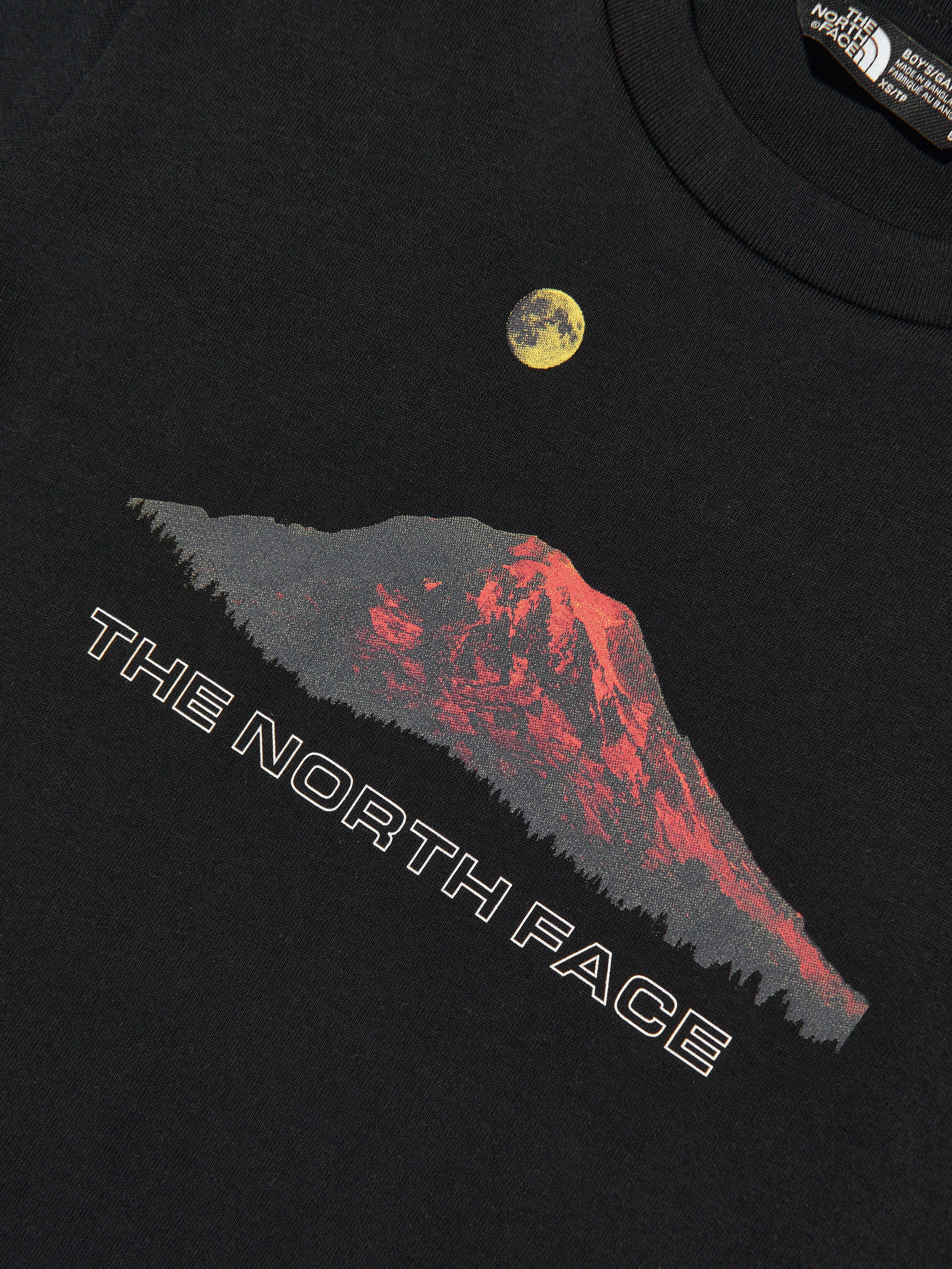 The North Face Boys Mountain Night Relaxed T-Shirt in Black