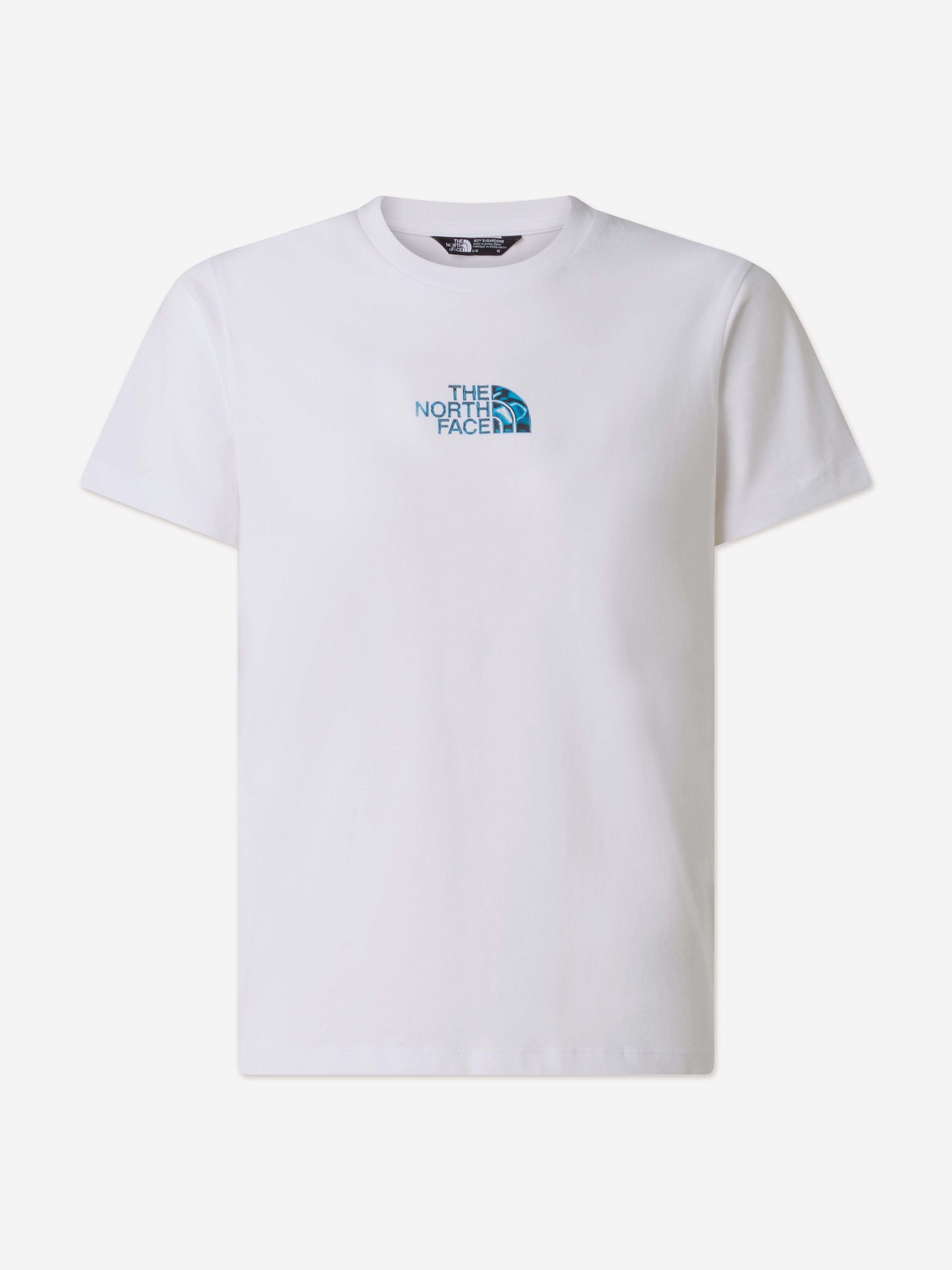 The North Face Boys Liquid Logo Regular T-Shirt in White