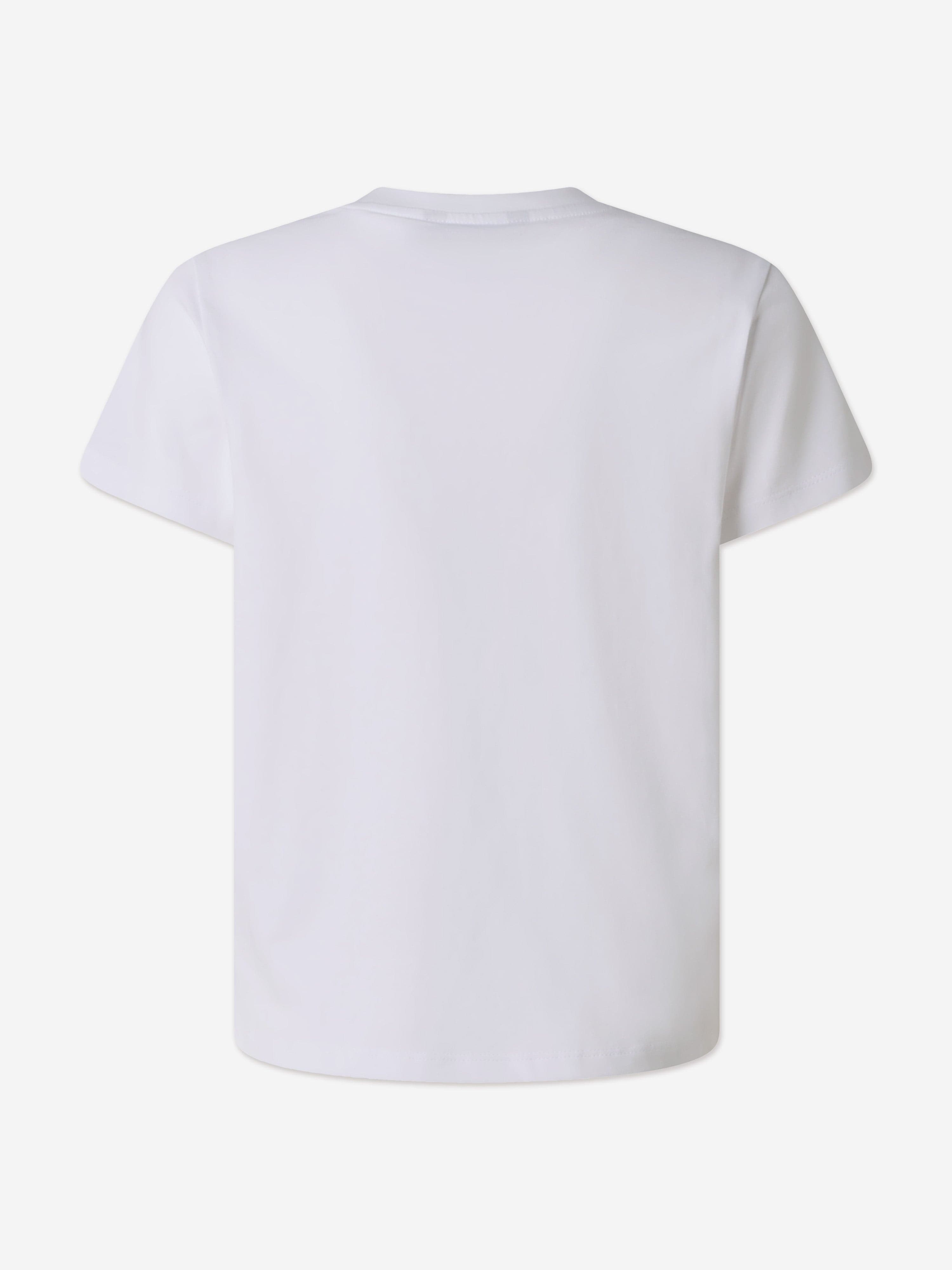 The North Face Boys Liquid Logo Regular T-Shirt in White