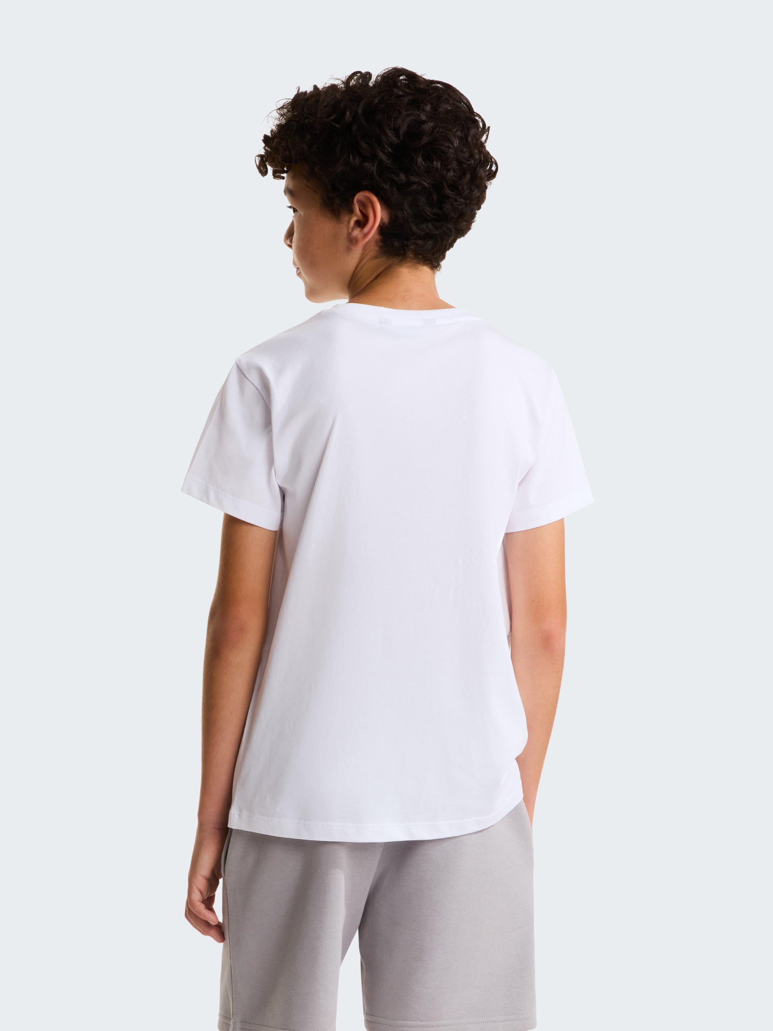 The North Face Boys Liquid Logo Regular T-Shirt in White