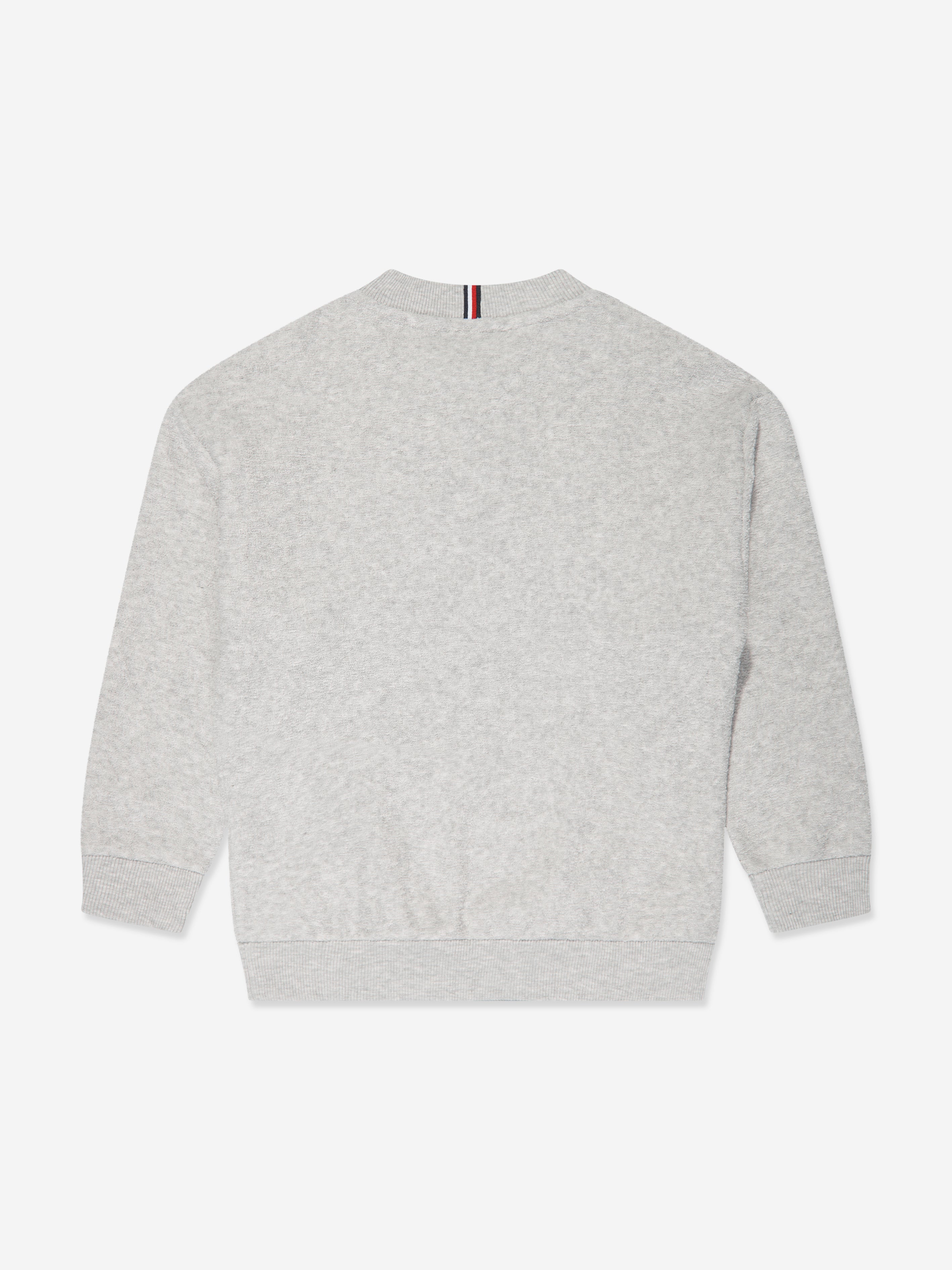 Tommy Hilfiger Boys Varsity Boucle Sweatshirt in Grey