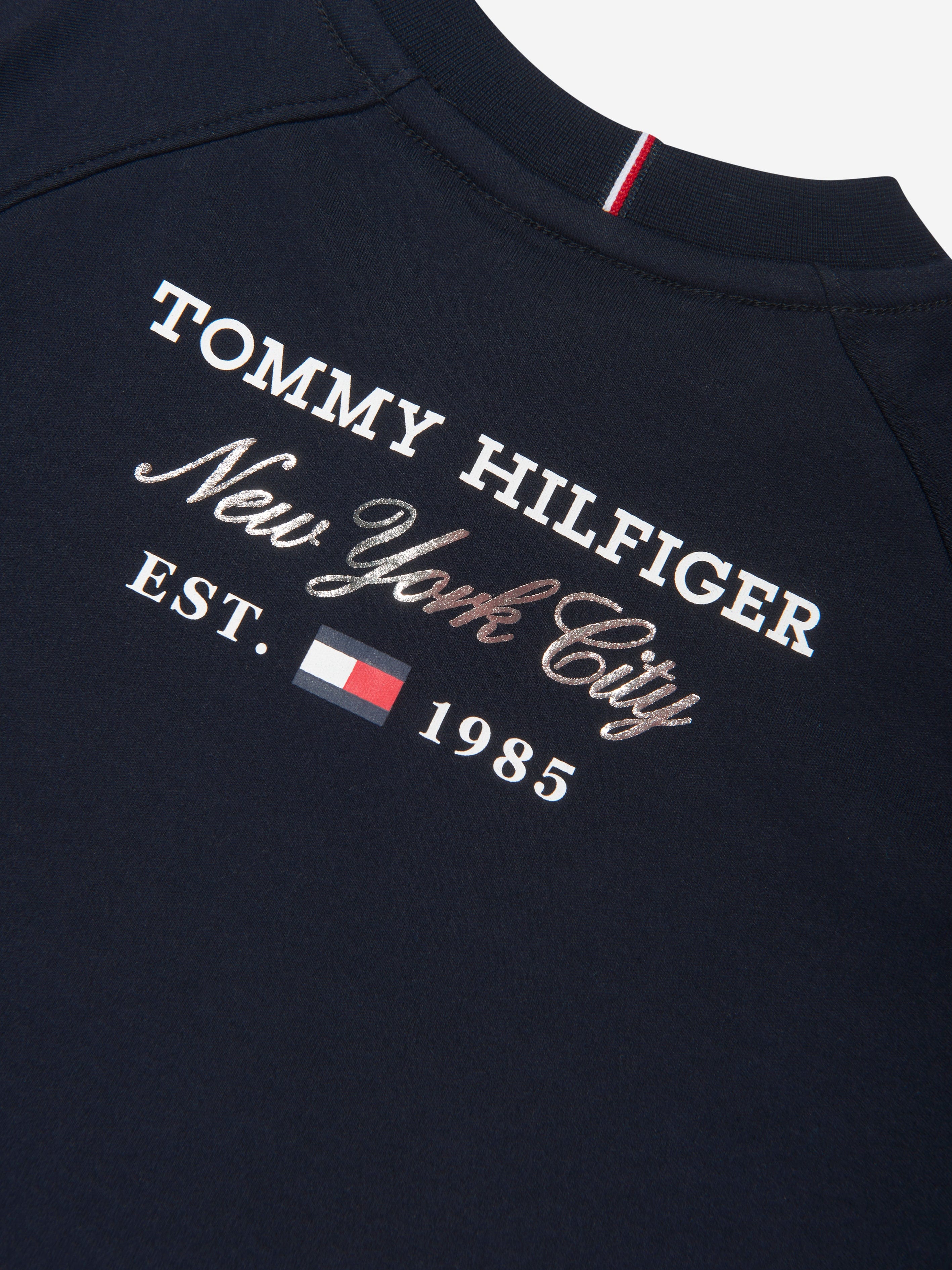 Tommy Hilfiger Girls Tommy Script T-Shirt in Navy