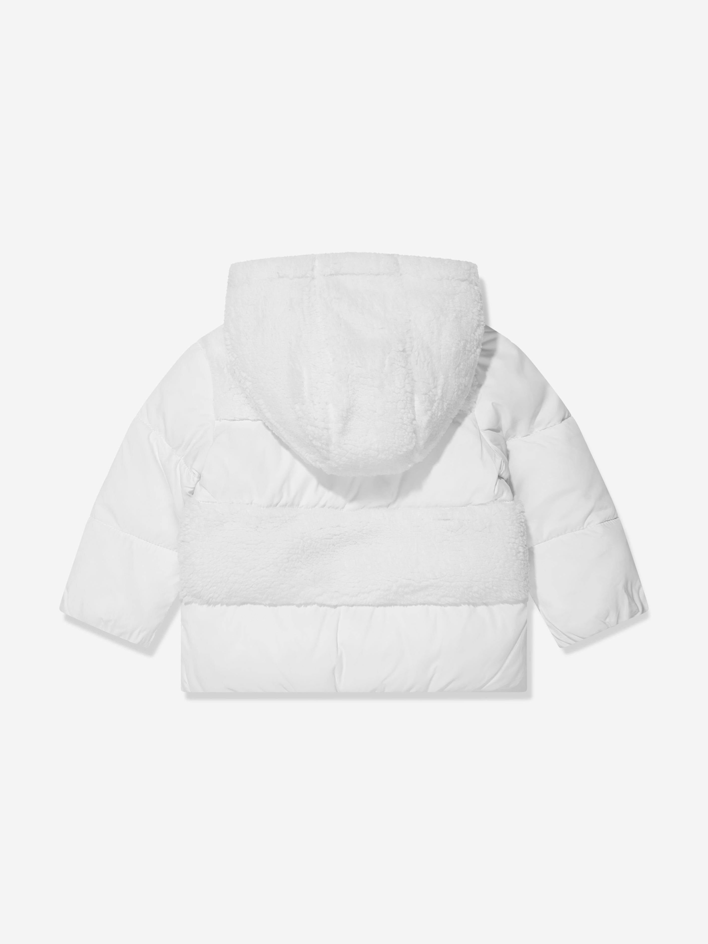 Tommy Hilfiger Baby Teddy Mix Puffer Jacket in White