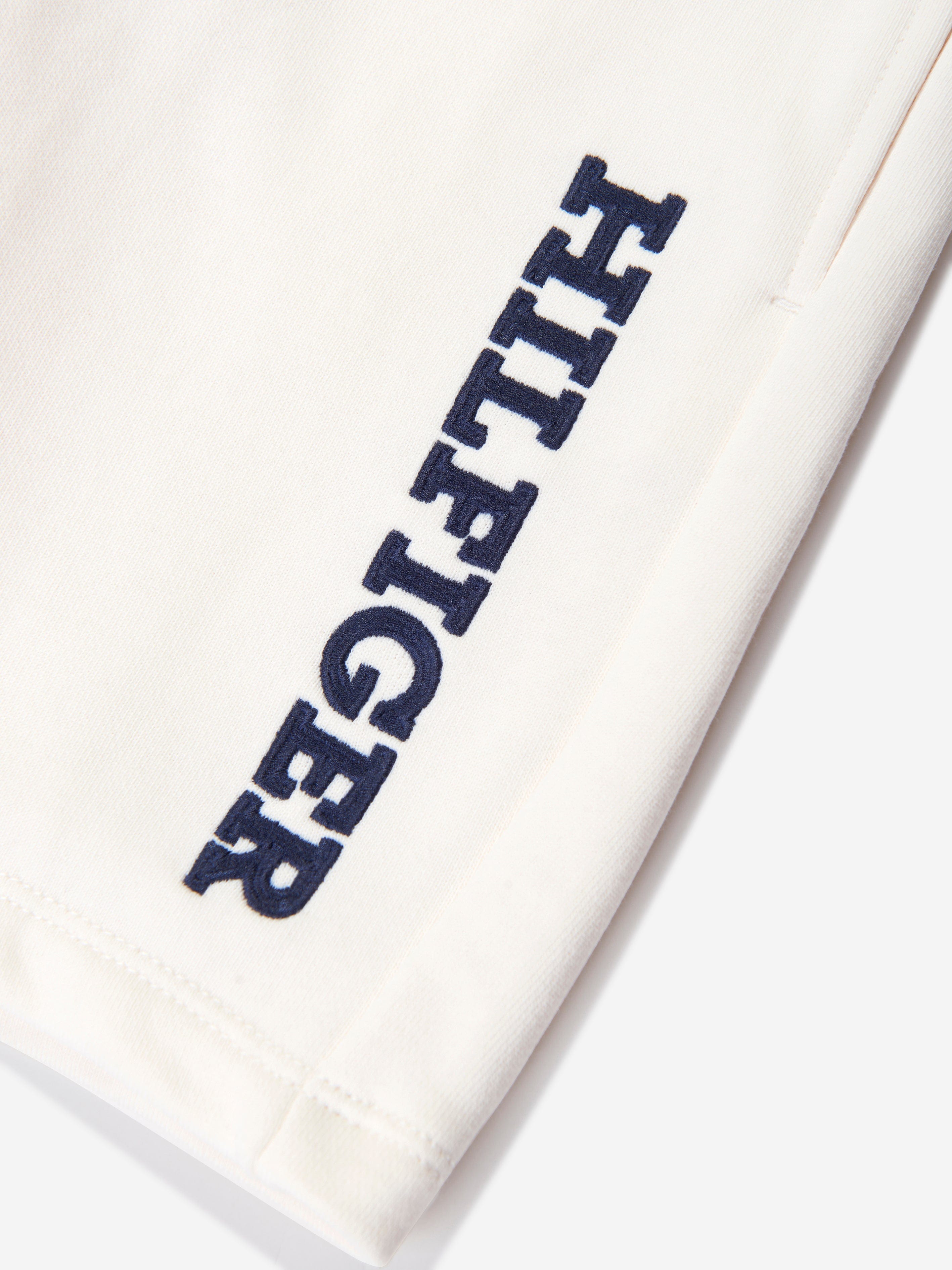 Tommy Hilfiger Boys Monotype Sweat Shorts in White