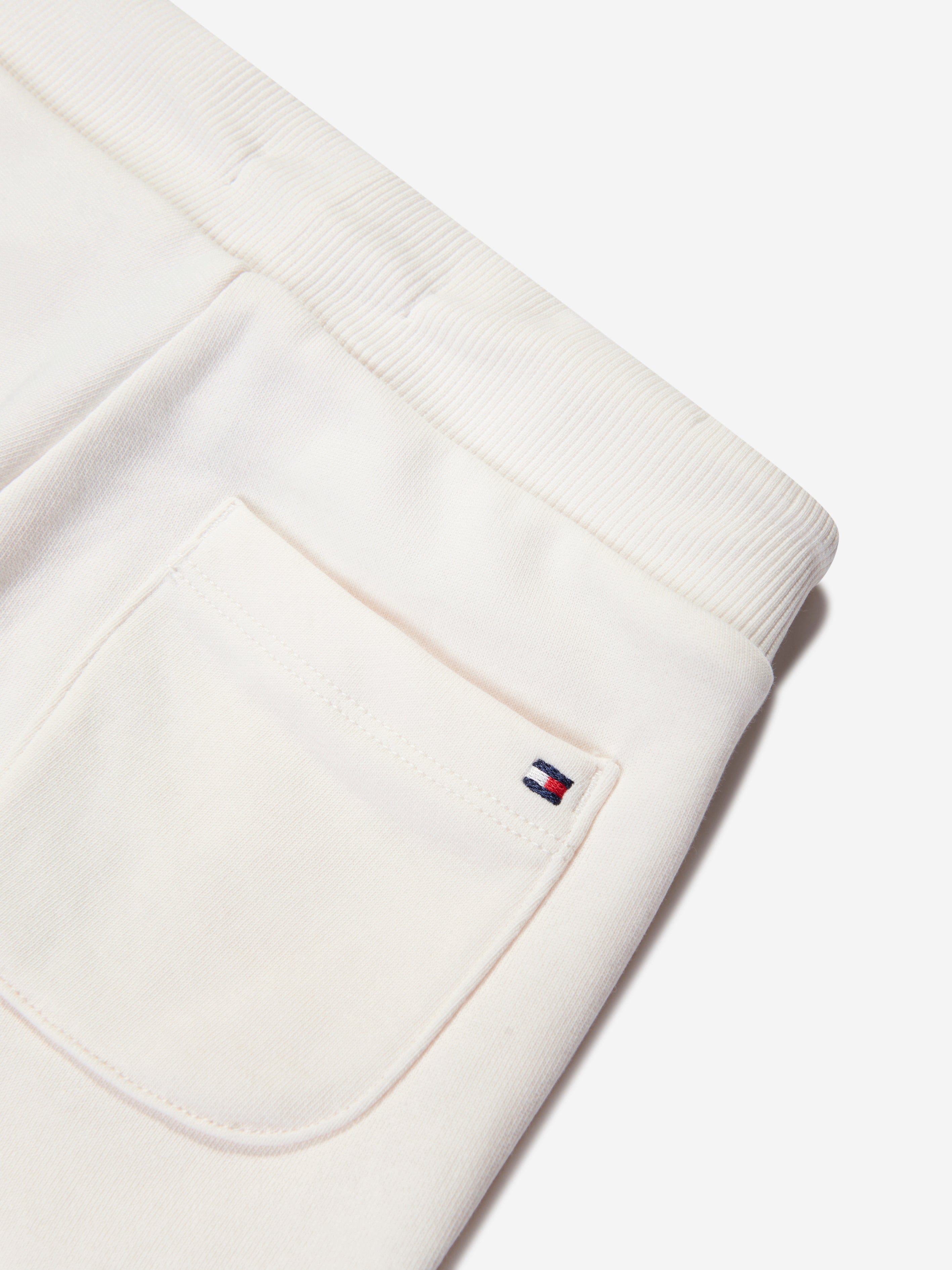 Tommy Hilfiger Boys Monotype Sweat Shorts in White