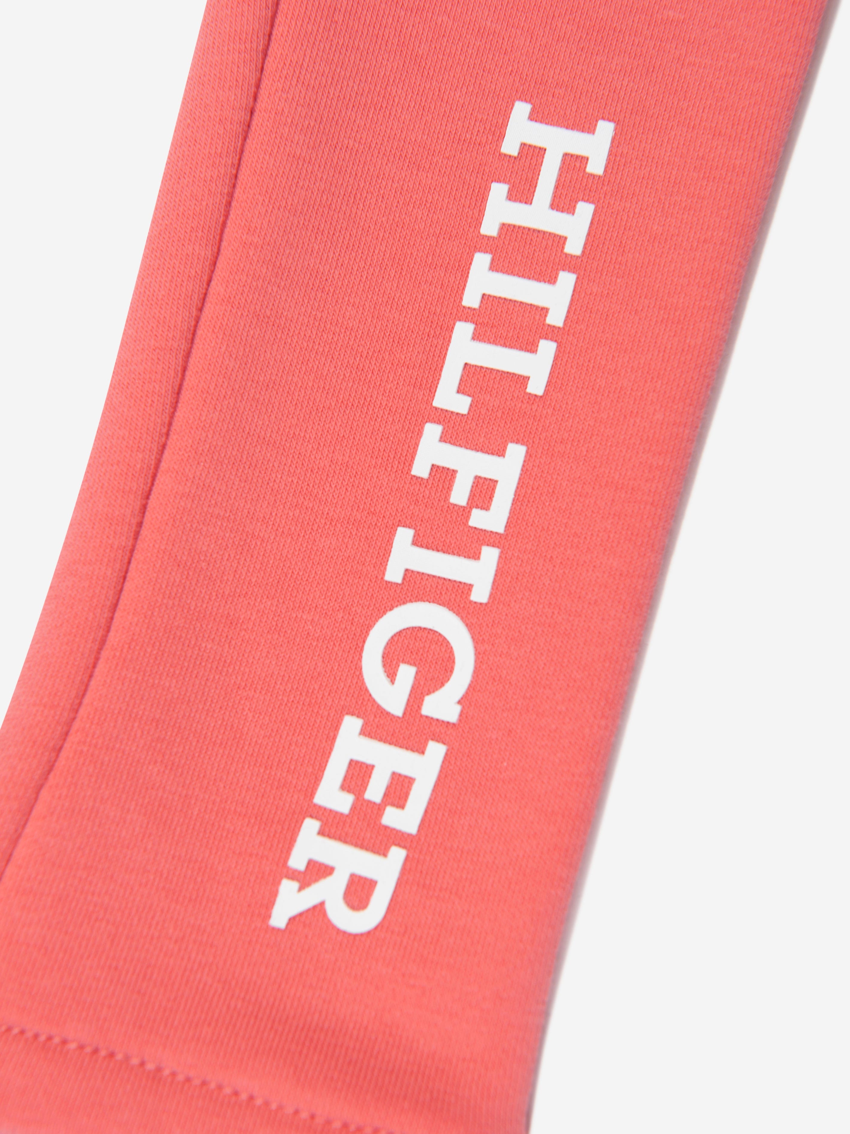 Tommy Hilfiger Girls Monotype Leggings in Peach