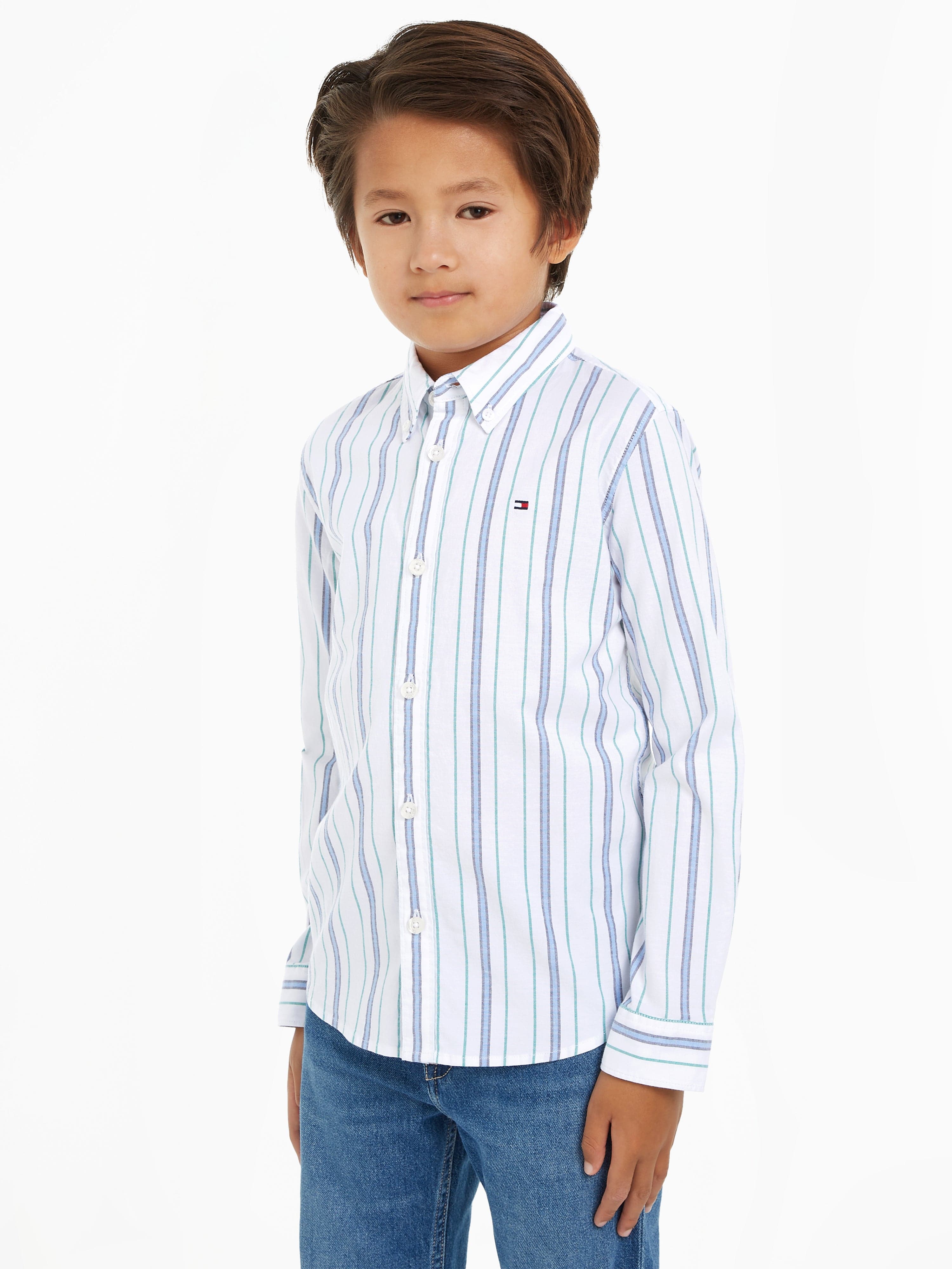 Tommy Hilfiger Boys Striped Shirt in Multicolour