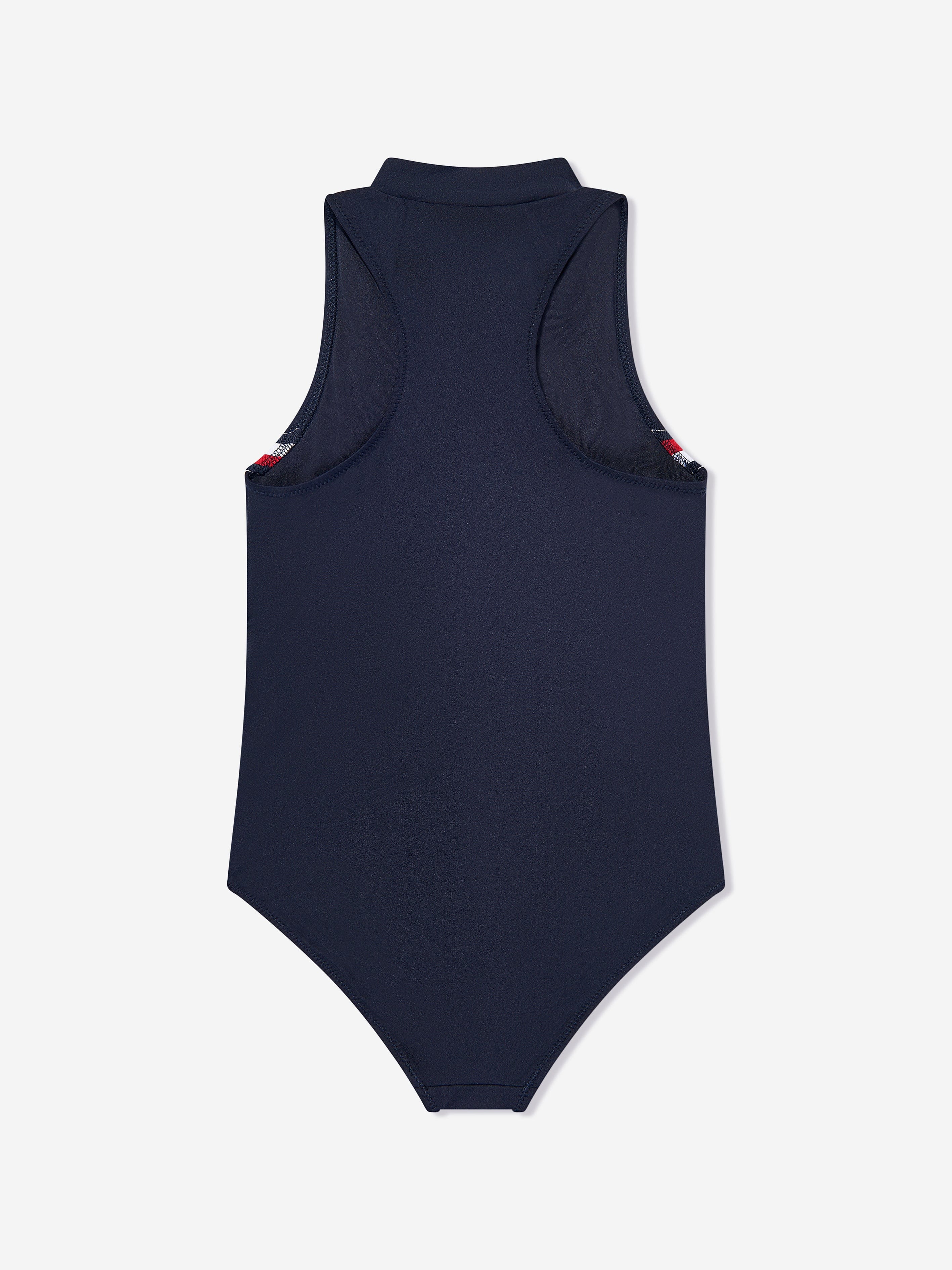 Tommy Hilfiger Girls Rashguard Swimsuit in Navy