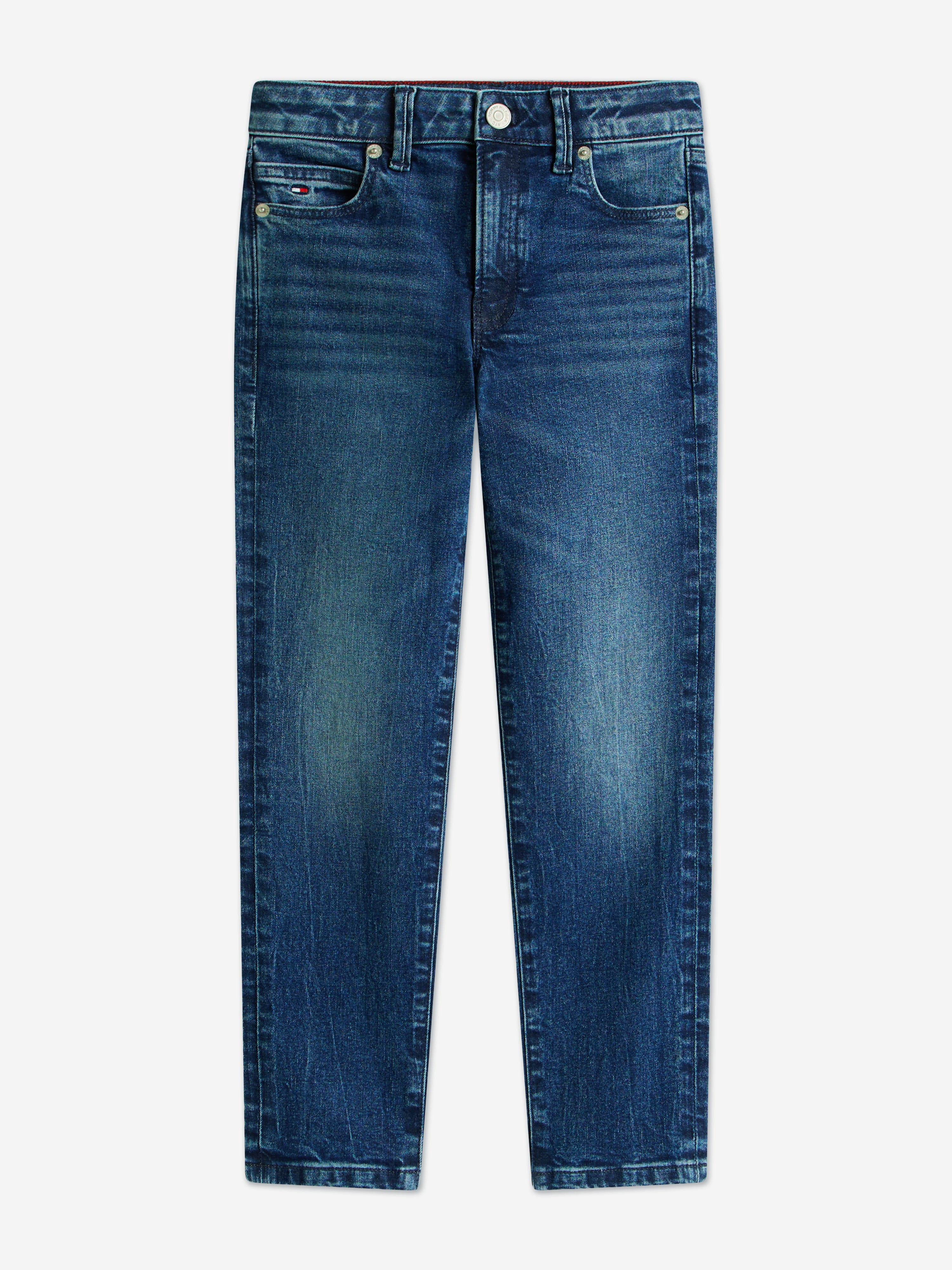 Tommy Hilfiger Boys Straight Fit Jeans in Navy