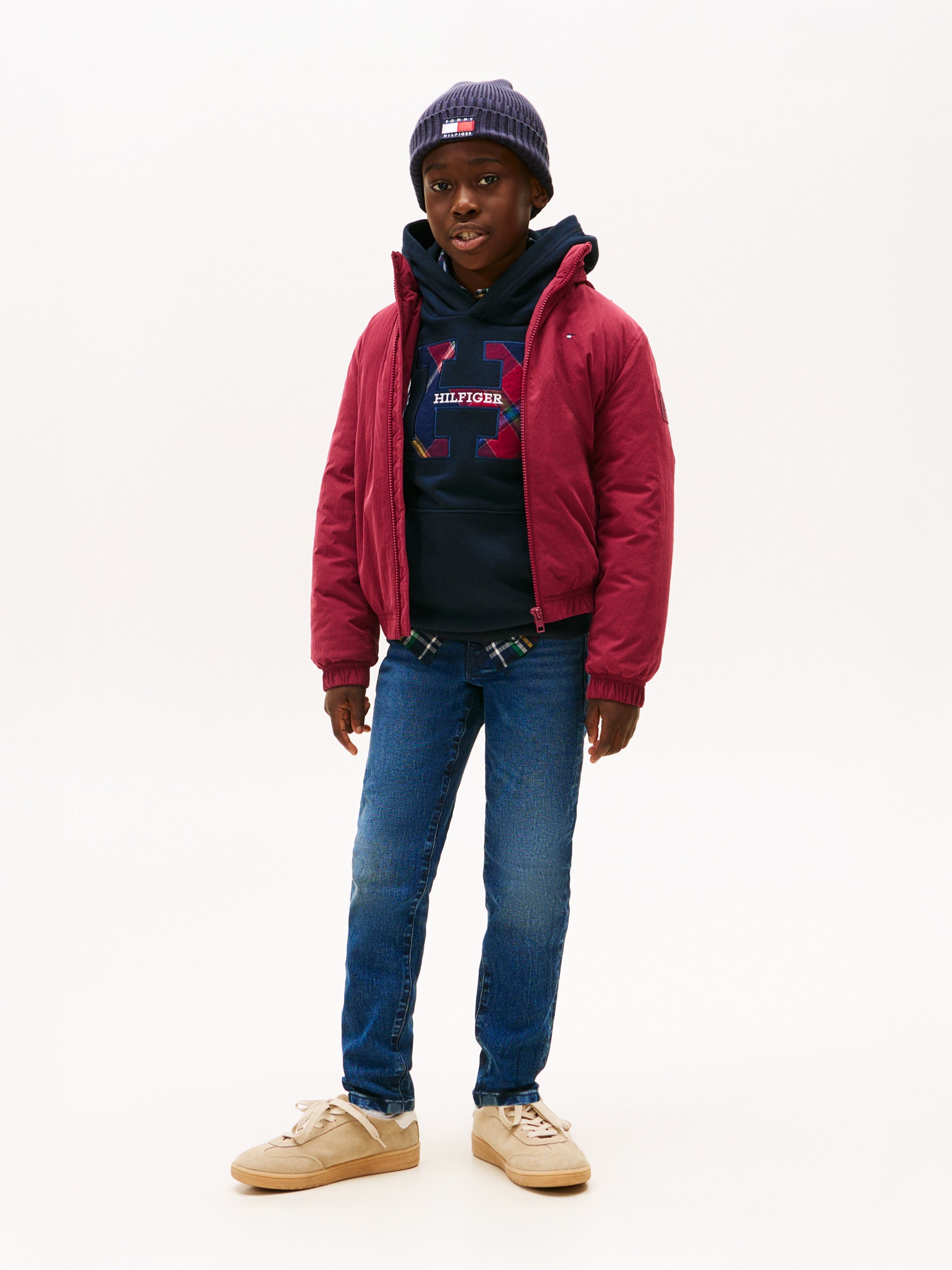 Tommy Hilfiger Boys Straight Fit Jeans in Navy