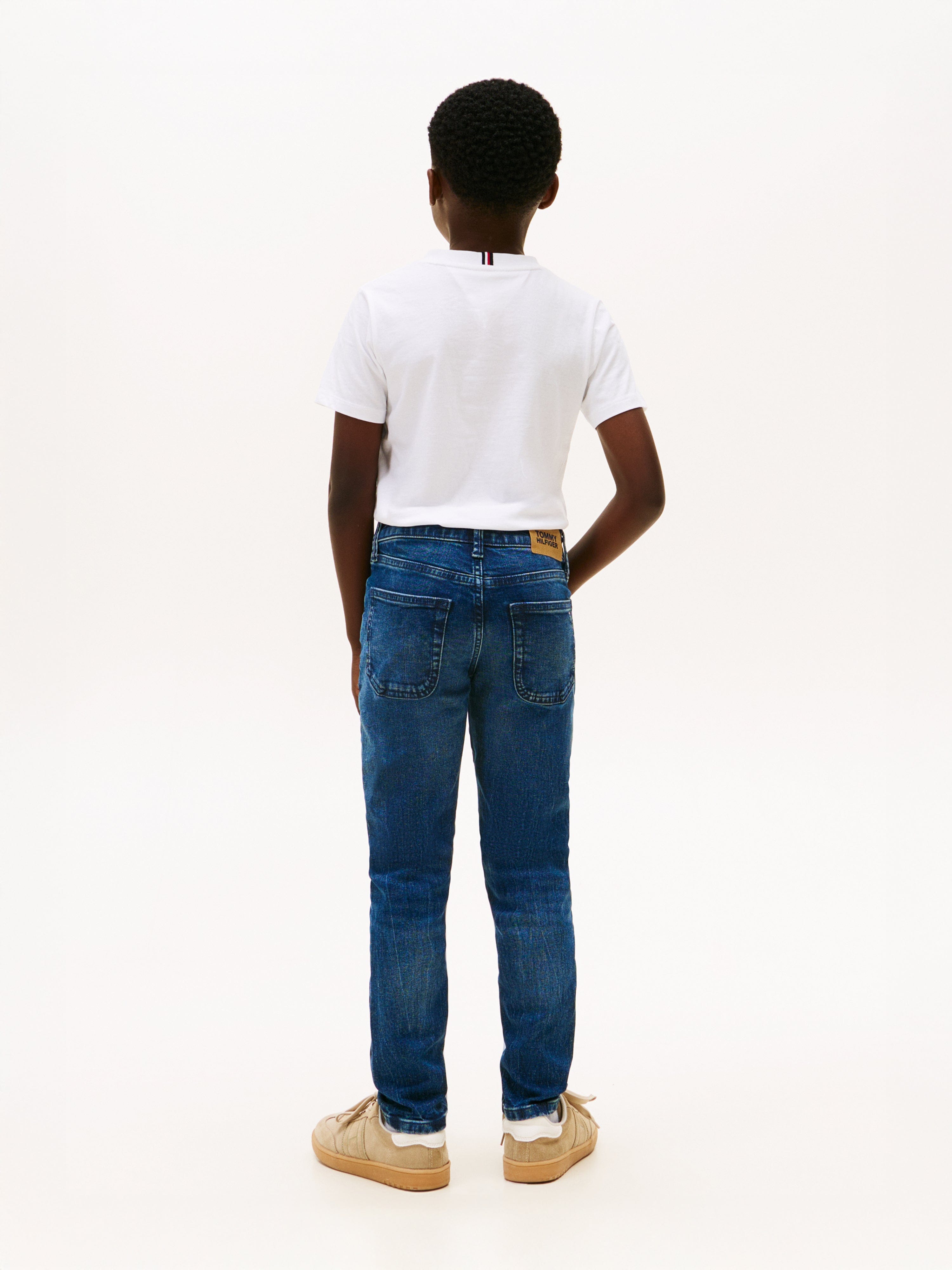 Tommy Hilfiger Boys Straight Fit Jeans in Navy