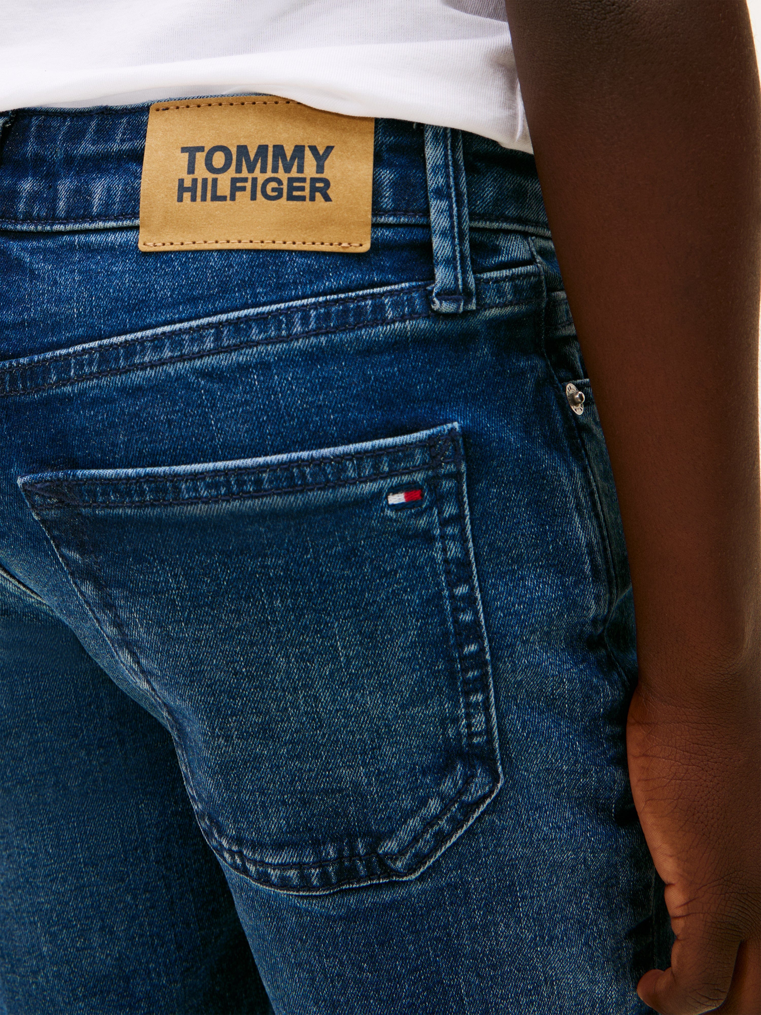 Tommy Hilfiger Boys Straight Fit Jeans in Navy