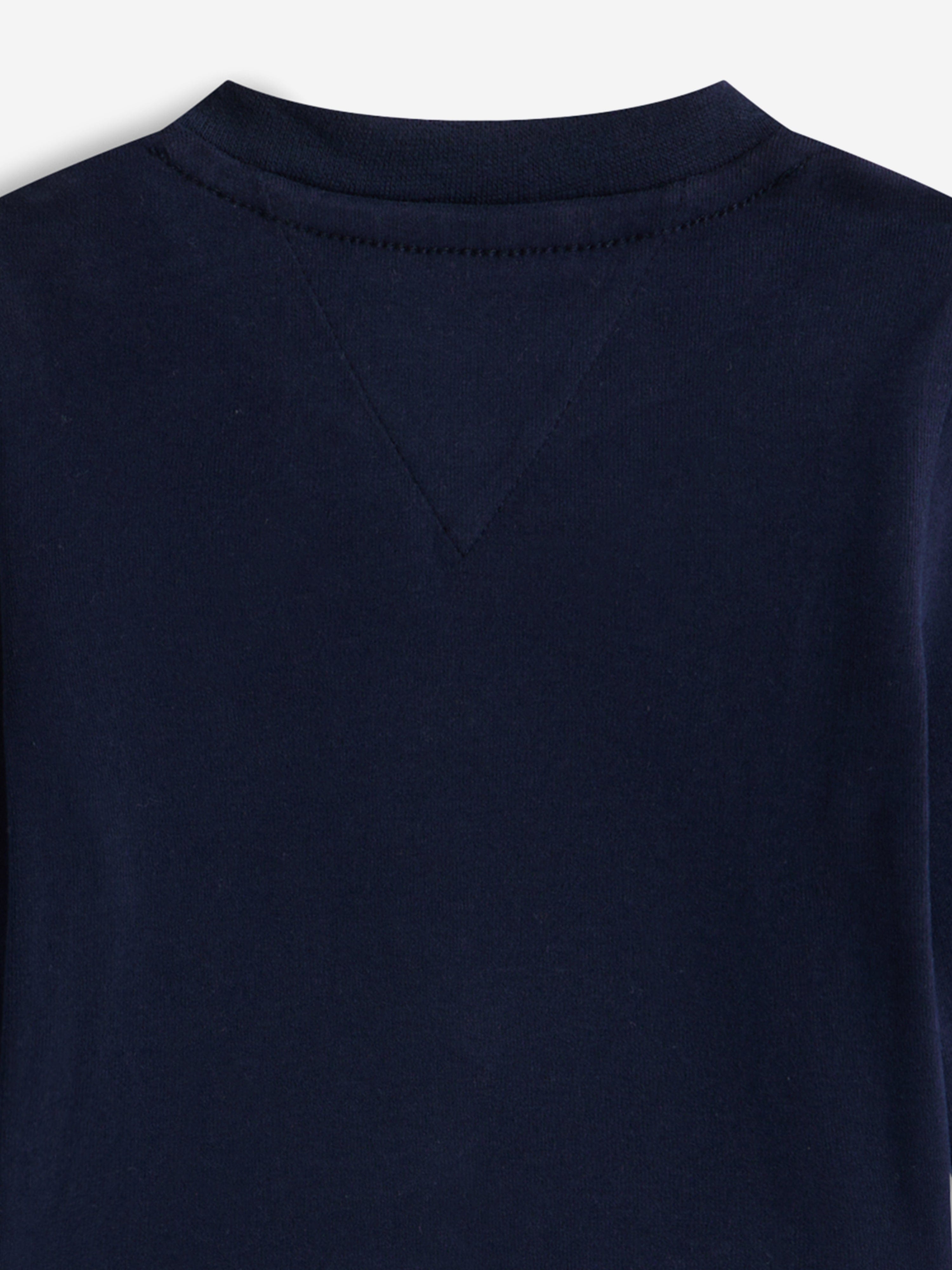 Tommy Hilfiger Baby Boys Monotype Logo Long Sleeve T-Shirt in Navy