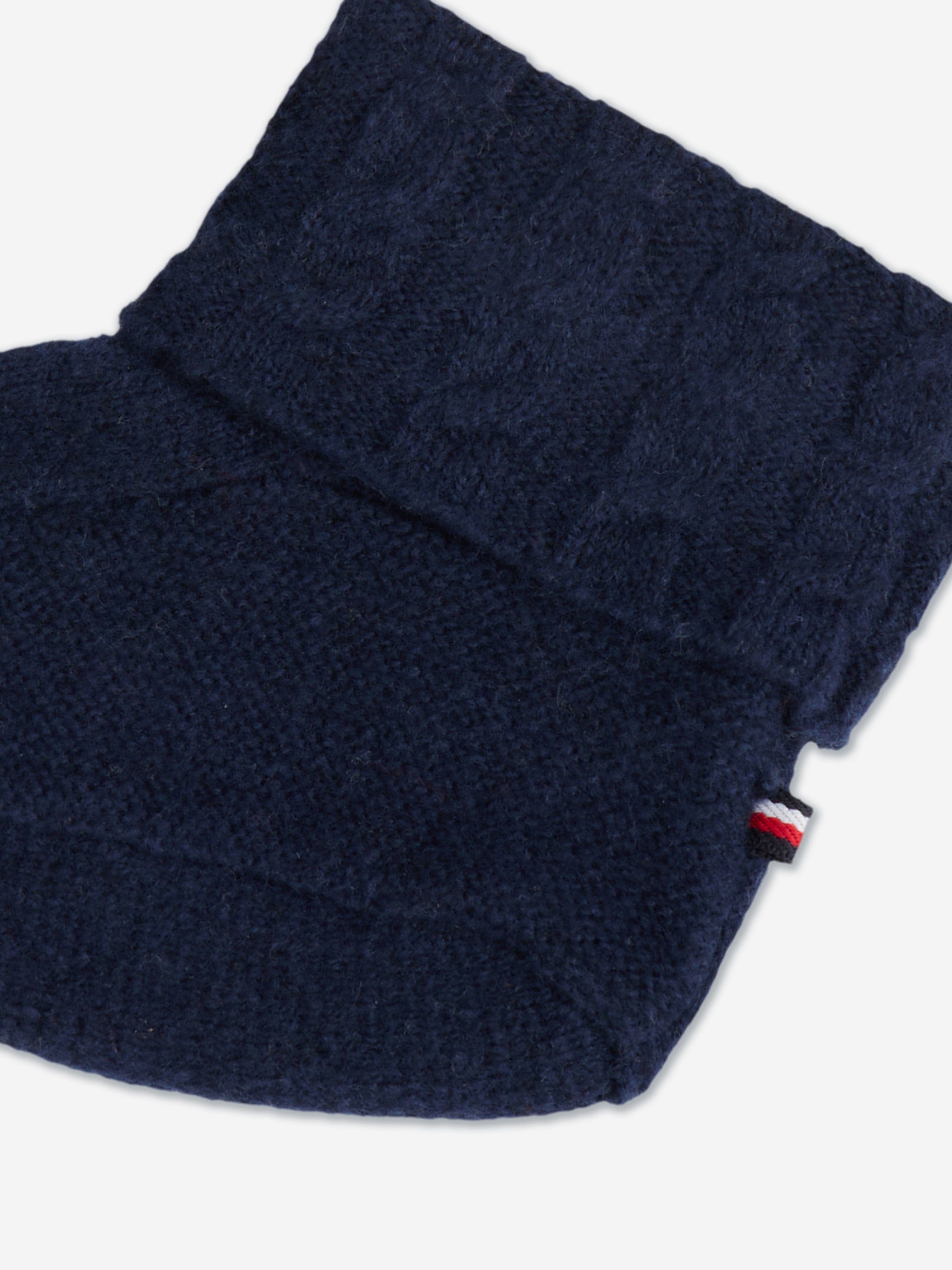 Tommy Hilfiger Baby Boys Cable Knit Beanie and Booties Set in Navy