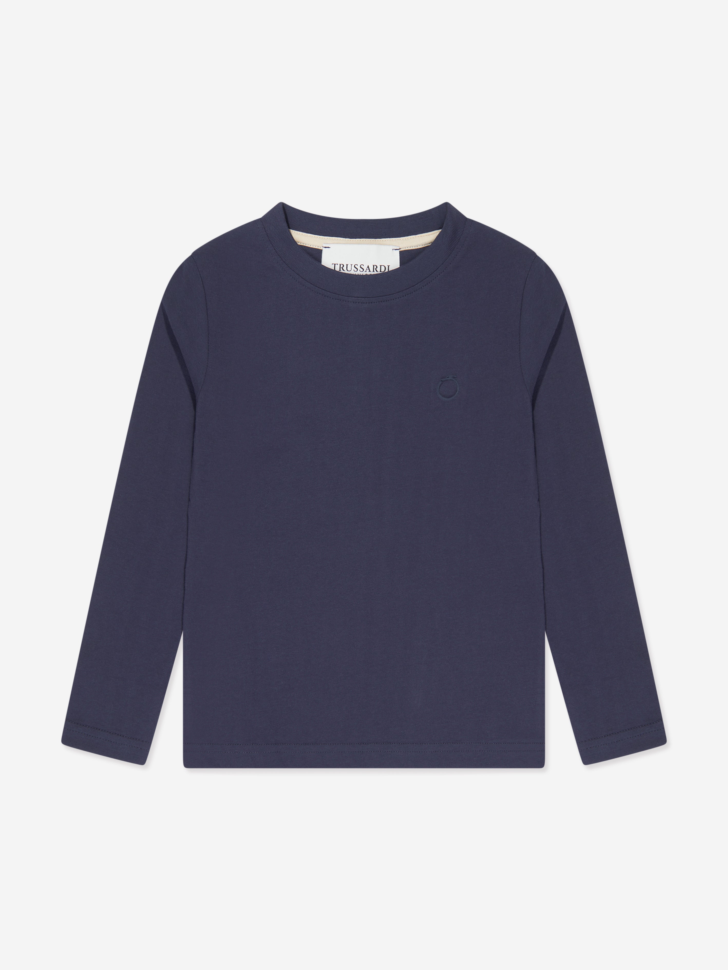 Trussardi Boys Azha Long Sleeve T-Shirt in Navy