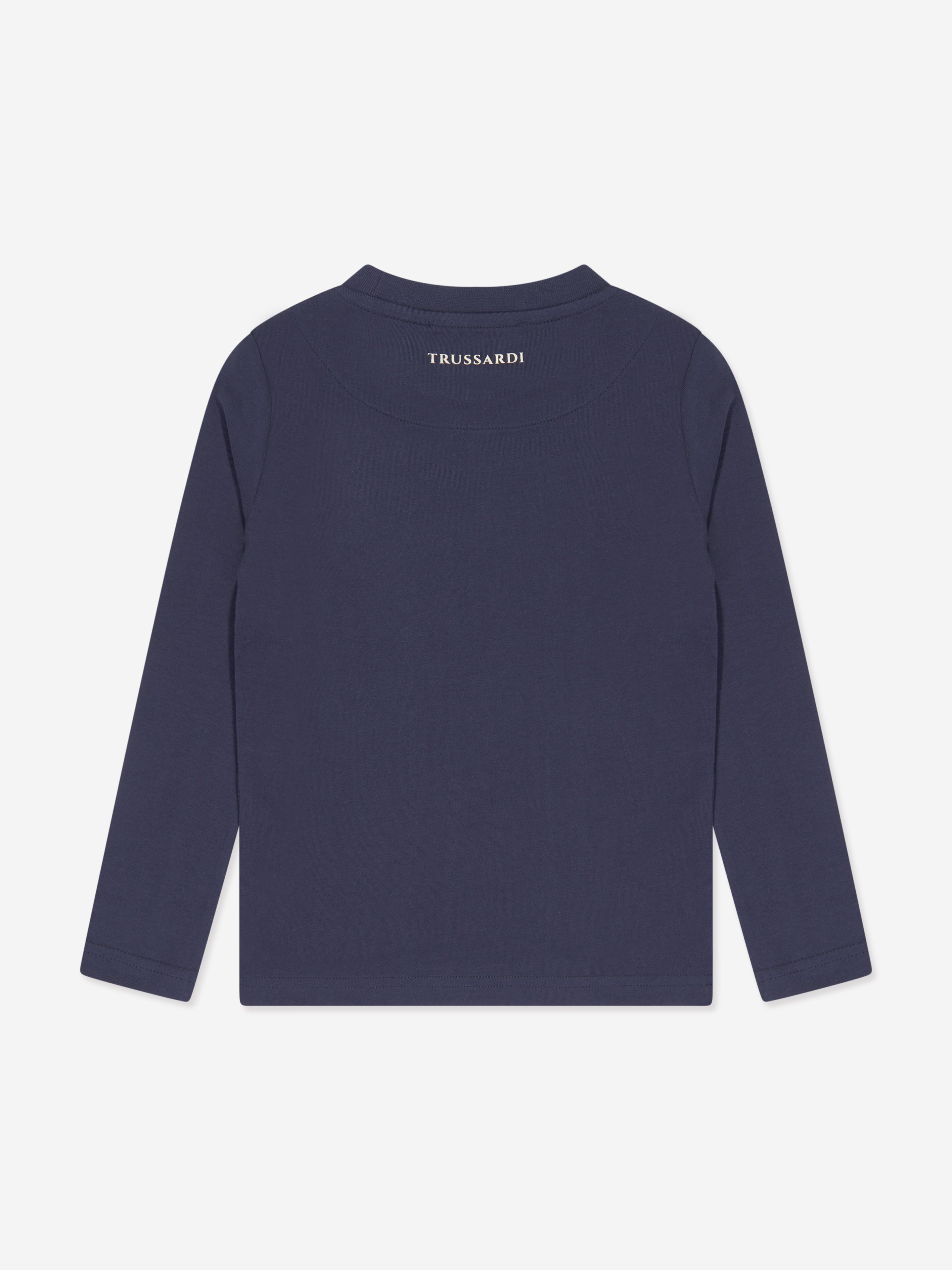 Trussardi Boys Azha Long Sleeve T-Shirt in Navy