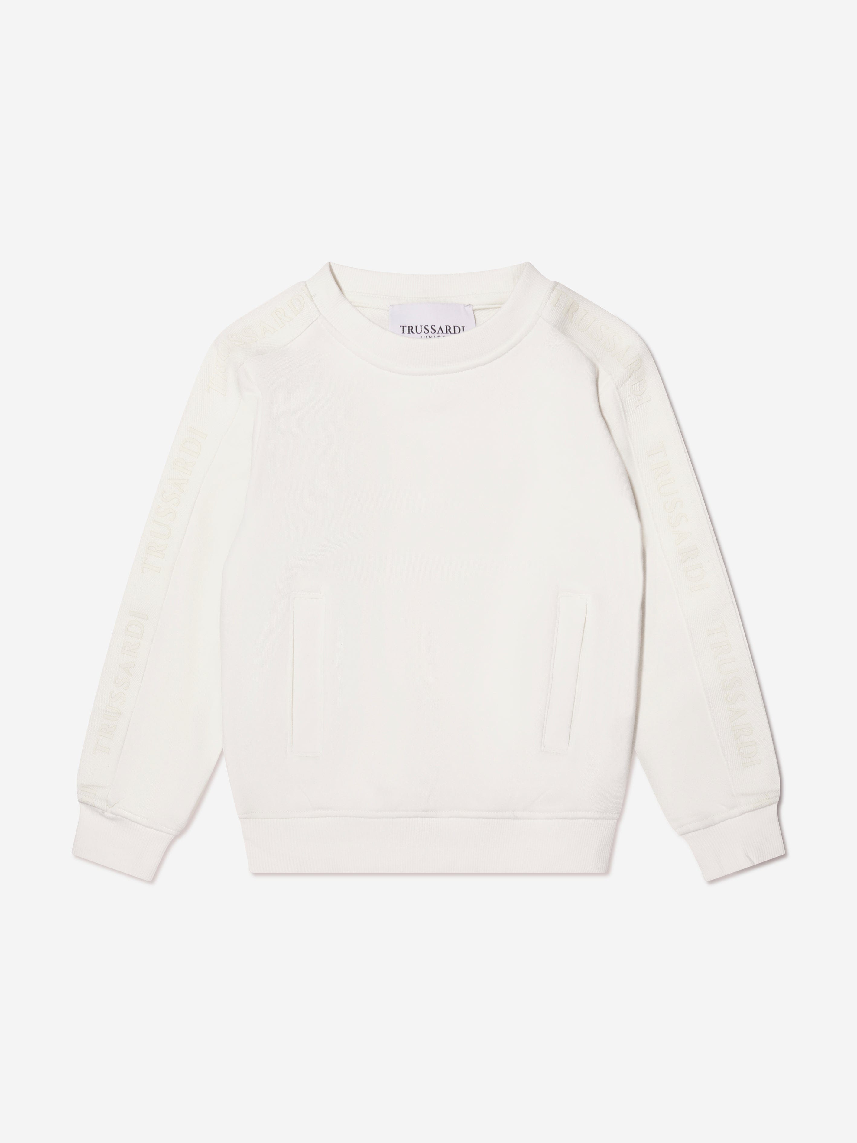 Trussardi Boys Sibbain Sweatshirt in Ivory