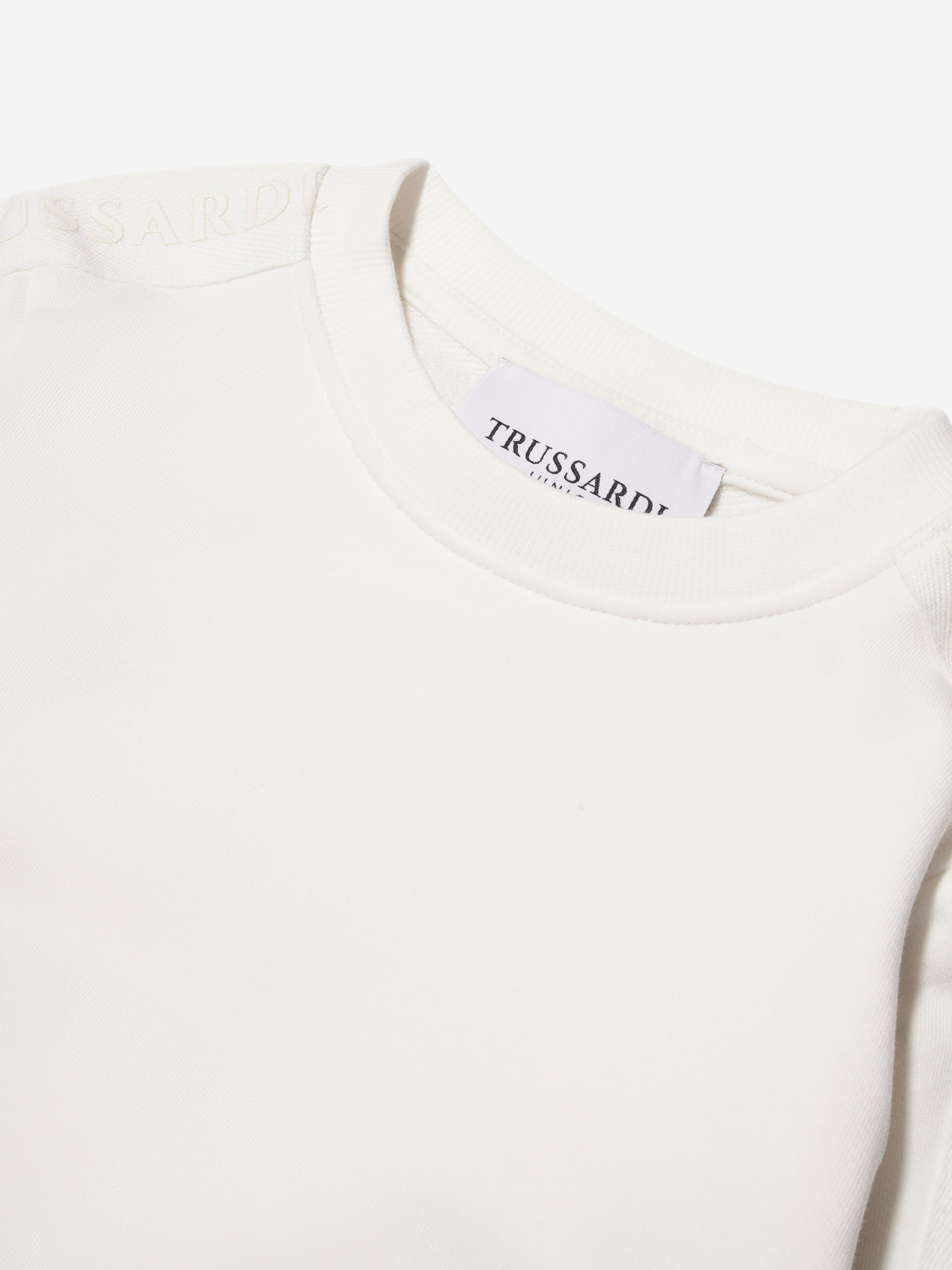 Trussardi Boys Sibbain Sweatshirt in Ivory