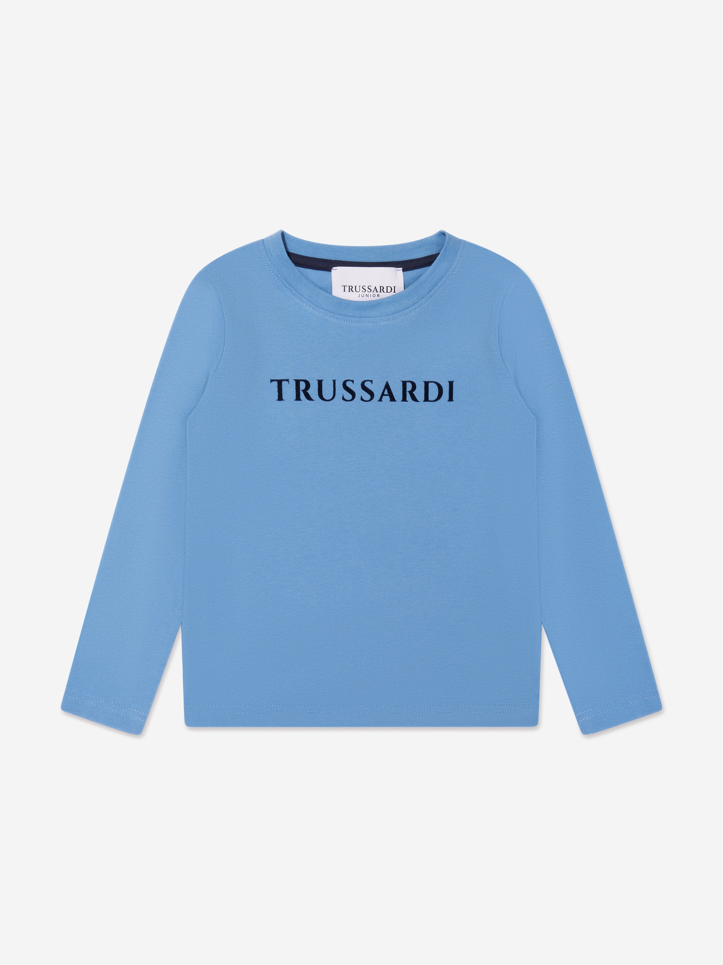 Trussardi Boys Beid Long Sleeve T-Shirt in Blue