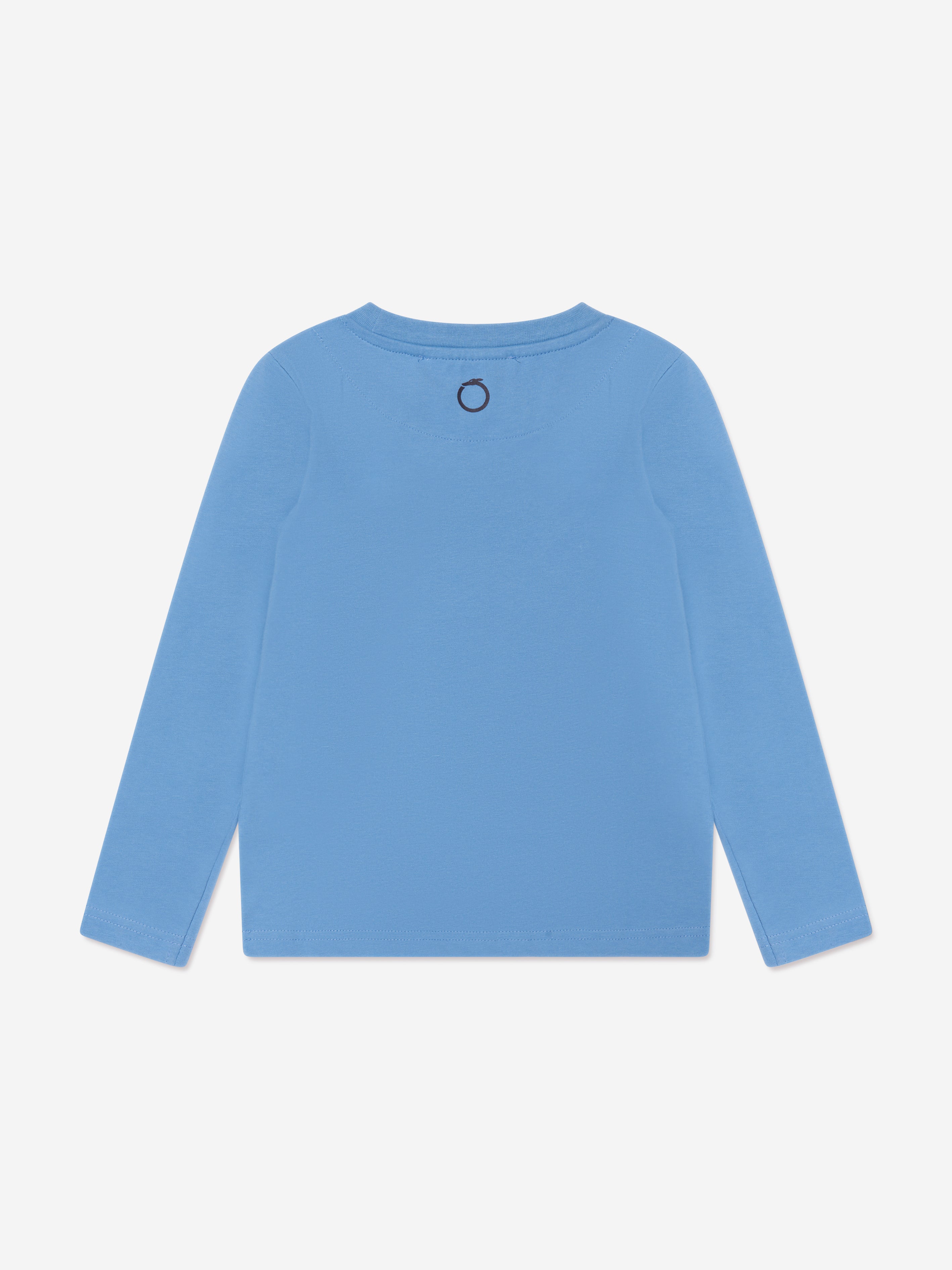 Trussardi Boys Beid Long Sleeve T-Shirt in Blue