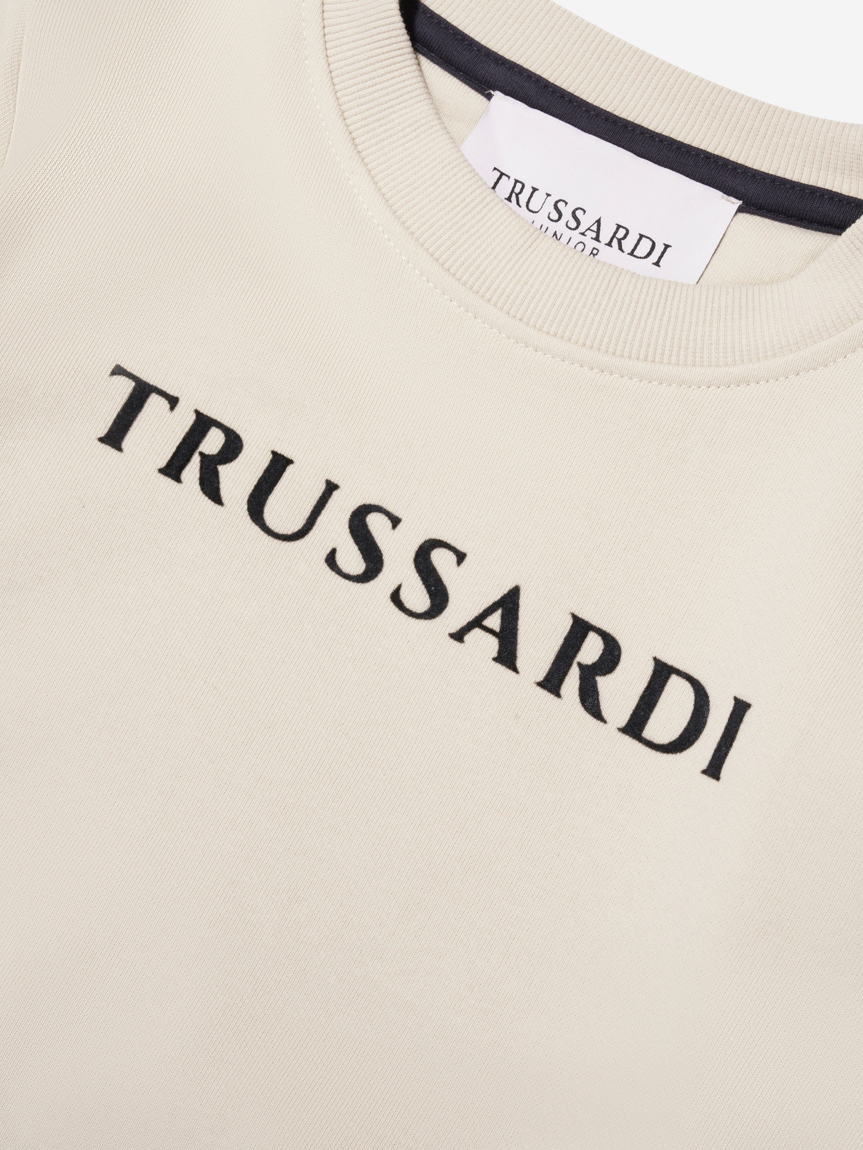 Trussardi Boys Camaz Sweatshirt in Beige