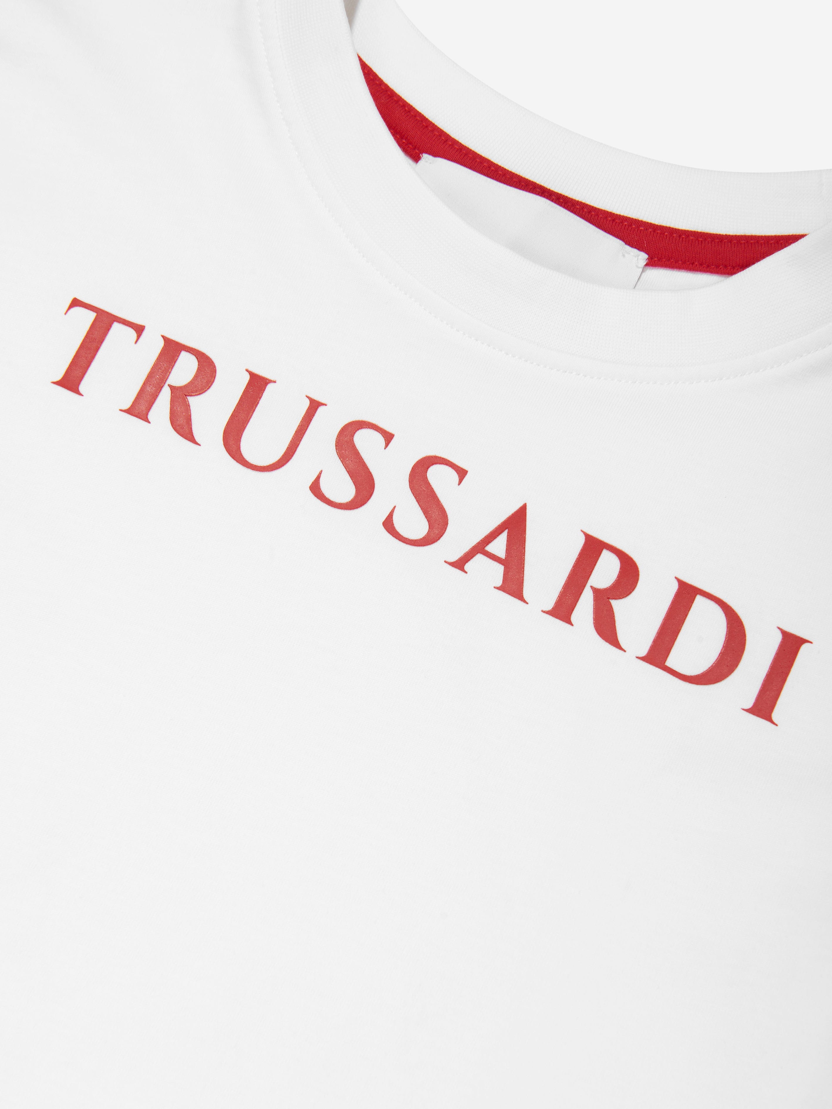 Trussardi Kids Ankis Logo T-Shirt in White