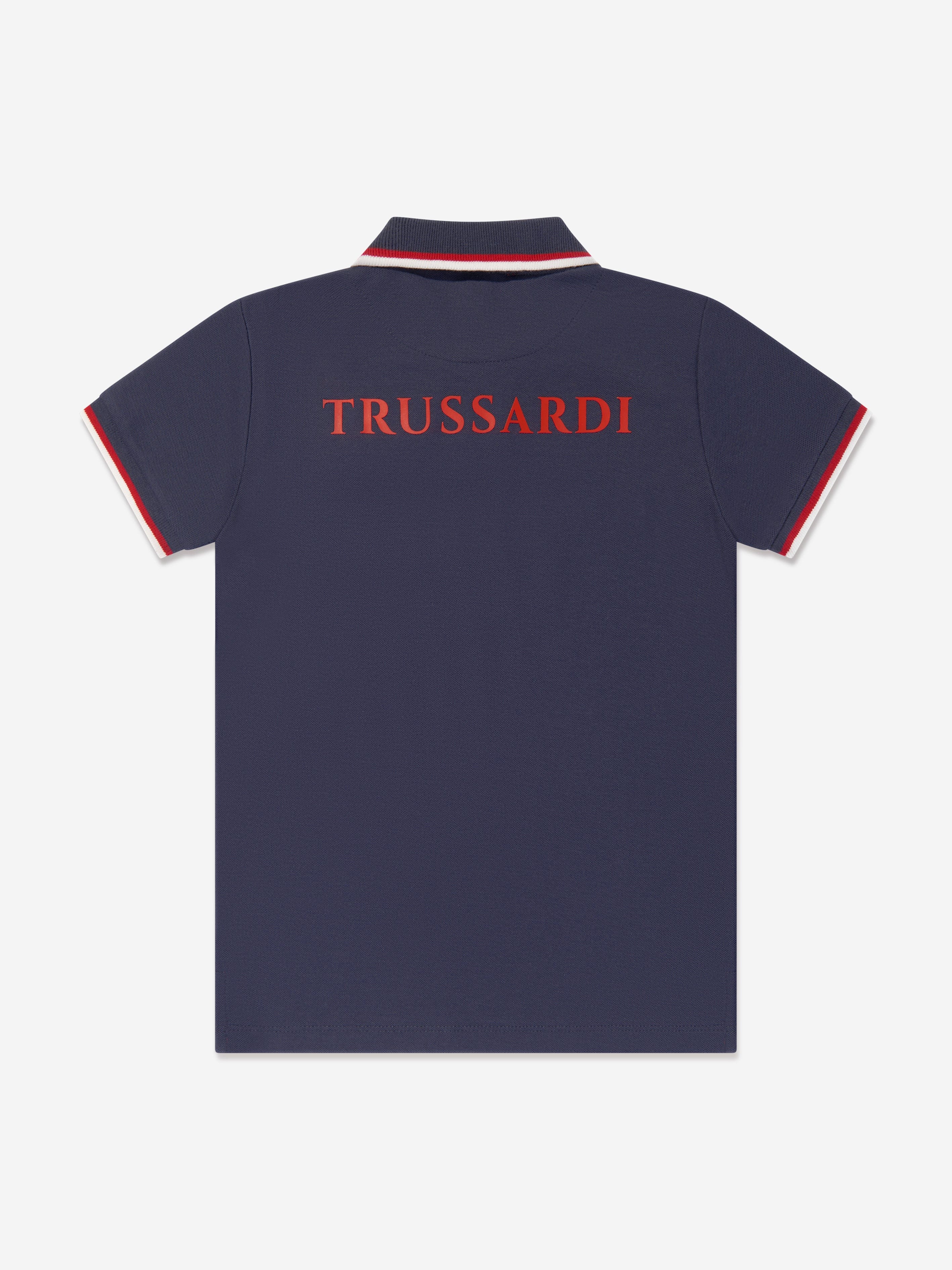 Trussardi Boys Yukon Polo Shirt in Navy