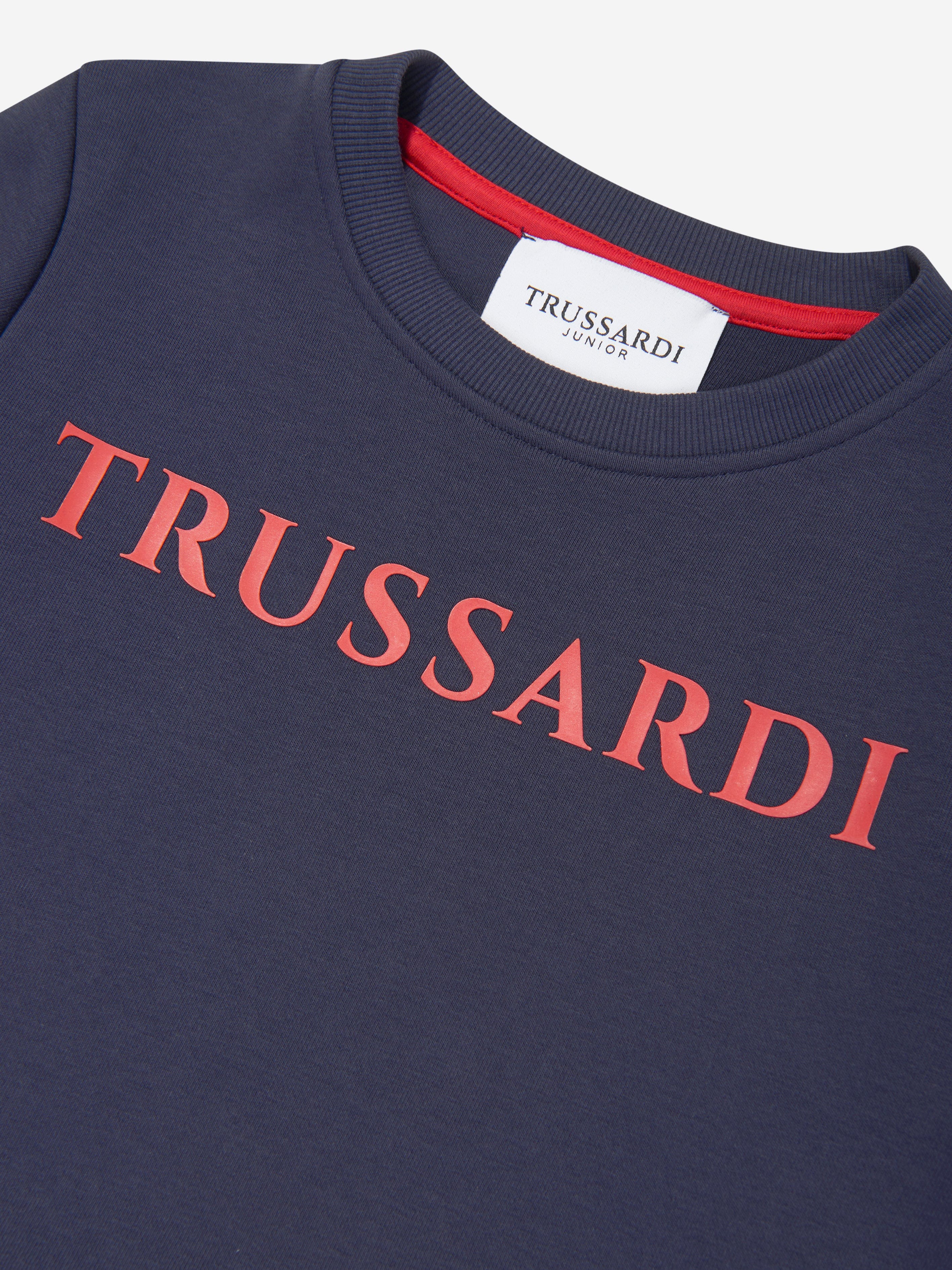 Trussardi Kids Nake Logo Sweatshirt in Navy